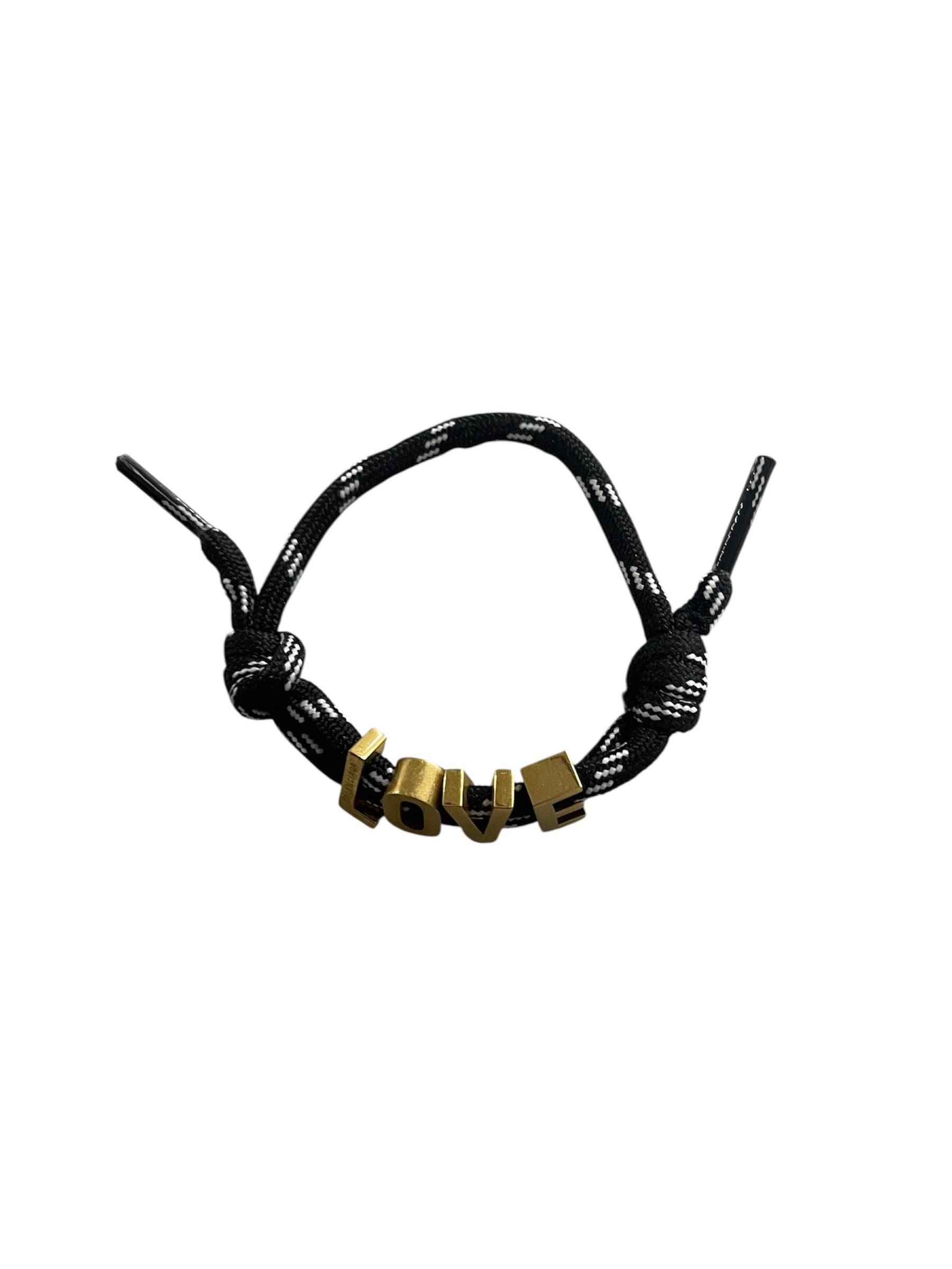 BALENCIAGA/Bracelet/OS/BLK/love gold view 3