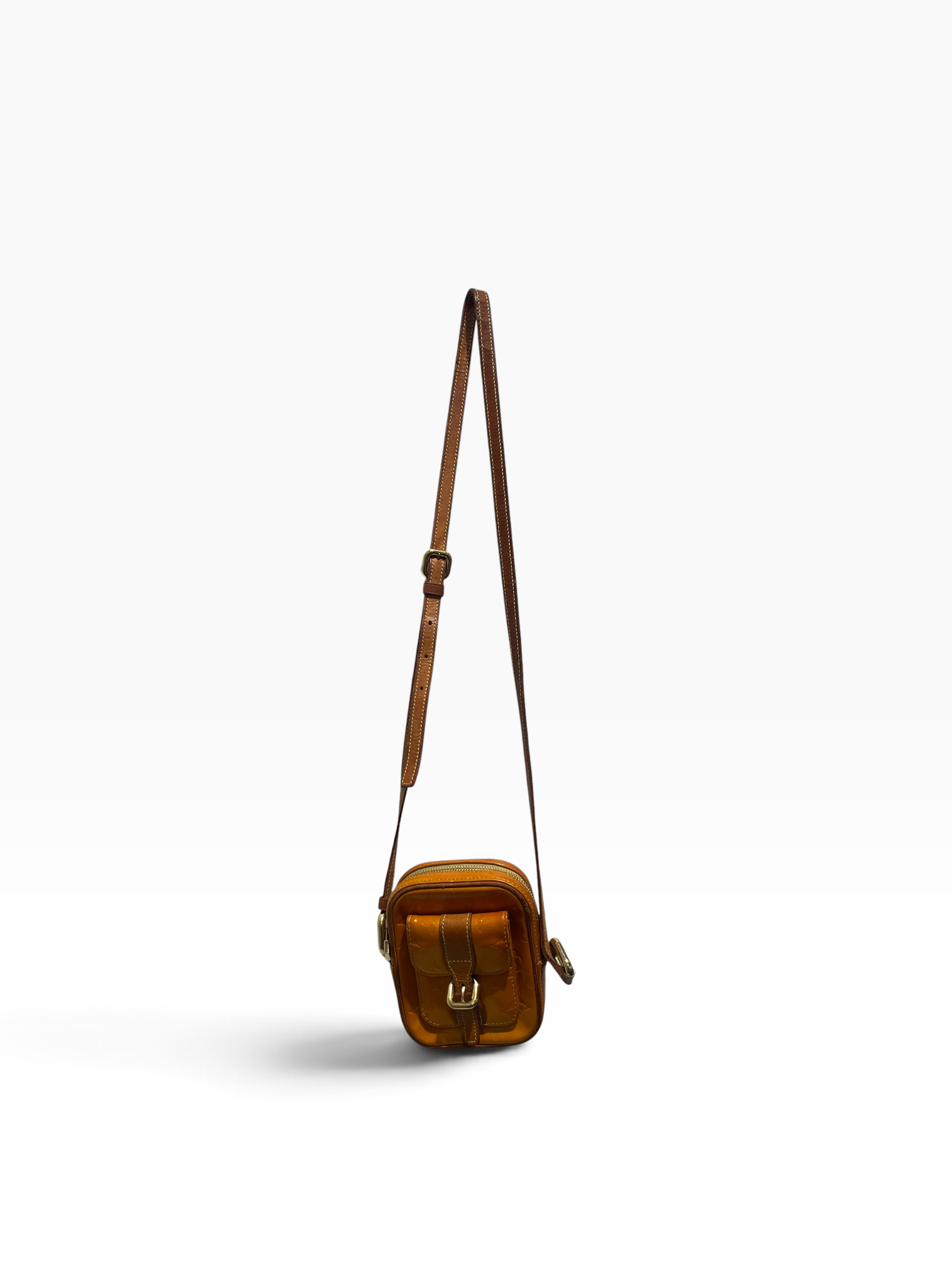 LOUIS VUITTON/Cross Body Bag/Monogram/Acrylic/ORN/vernis christie view 1