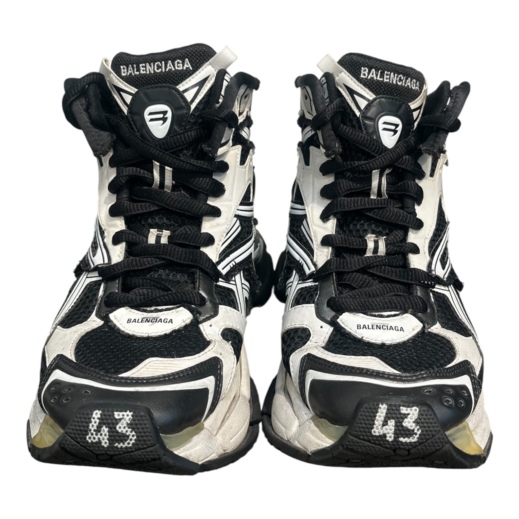 BALENCIAGA/Hi-Sneakers/EU 43/BLK/chunkyu sole with glue view 2