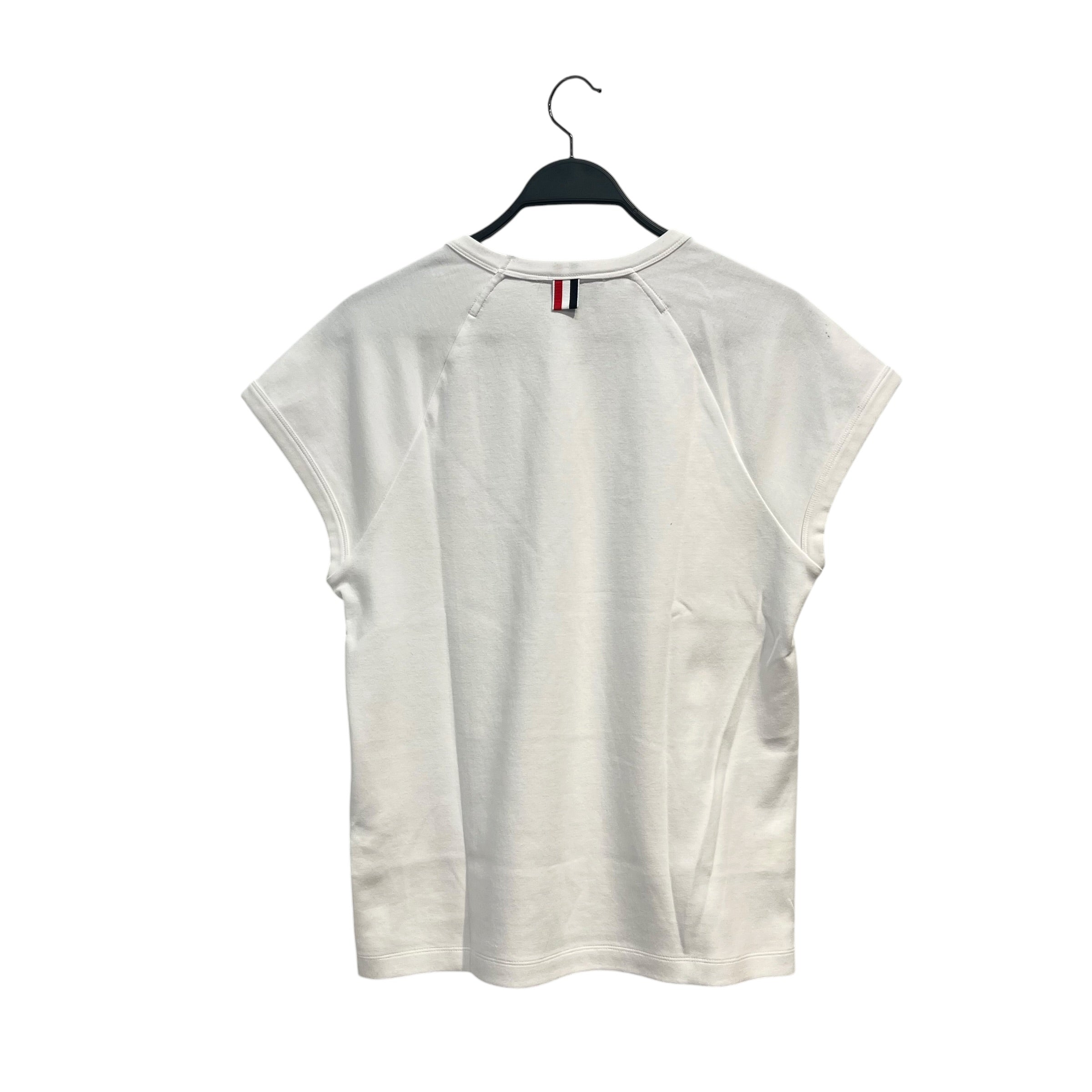 THOM BROWNE. NEW YORK/Tank Top/2/Cotton/WHT/STRIPE SIDE BUTTONS view 3