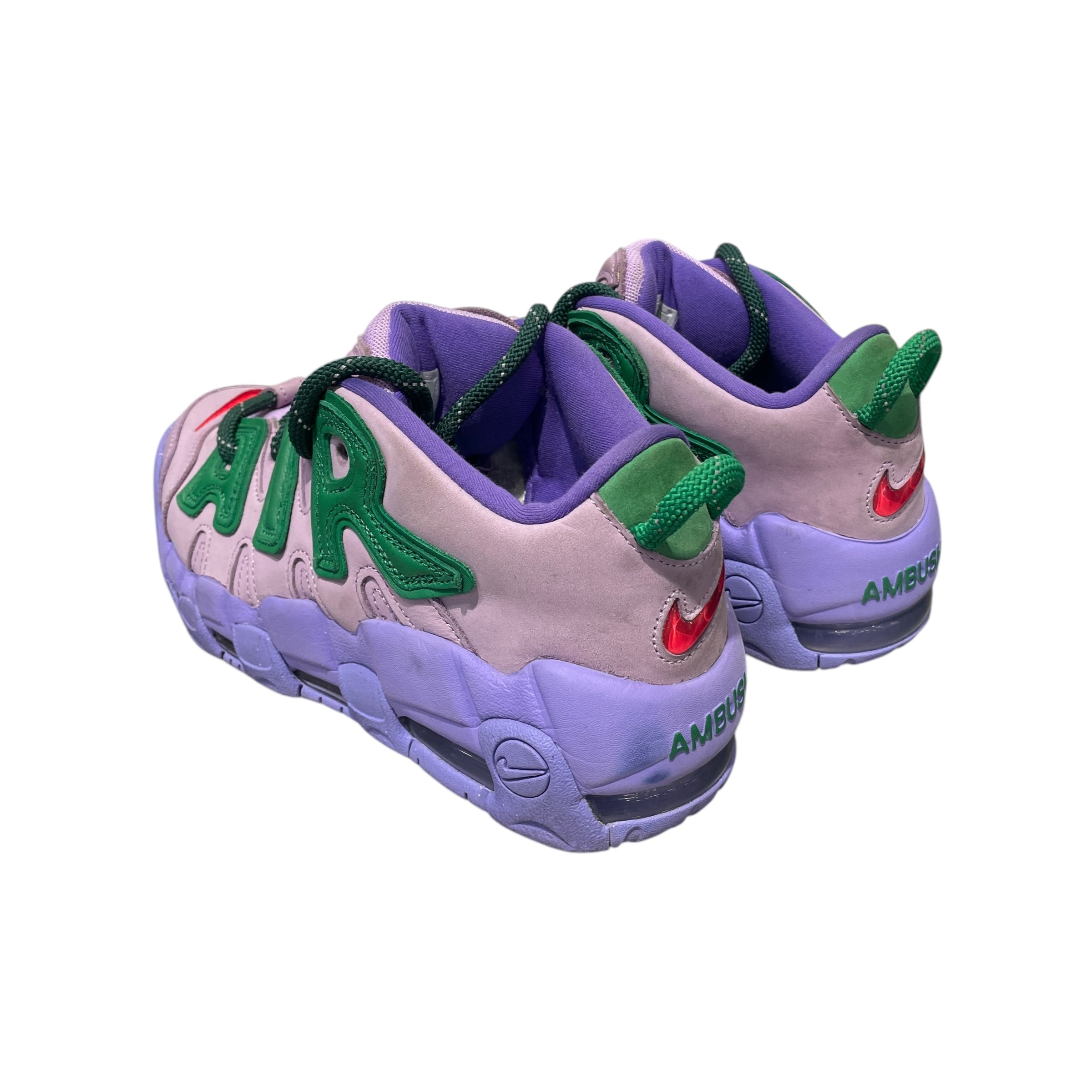 NIKE/AMBUSH/Low-Sneakers/US 8.5/Leather/PPL/UPTEMPO LOW view 2