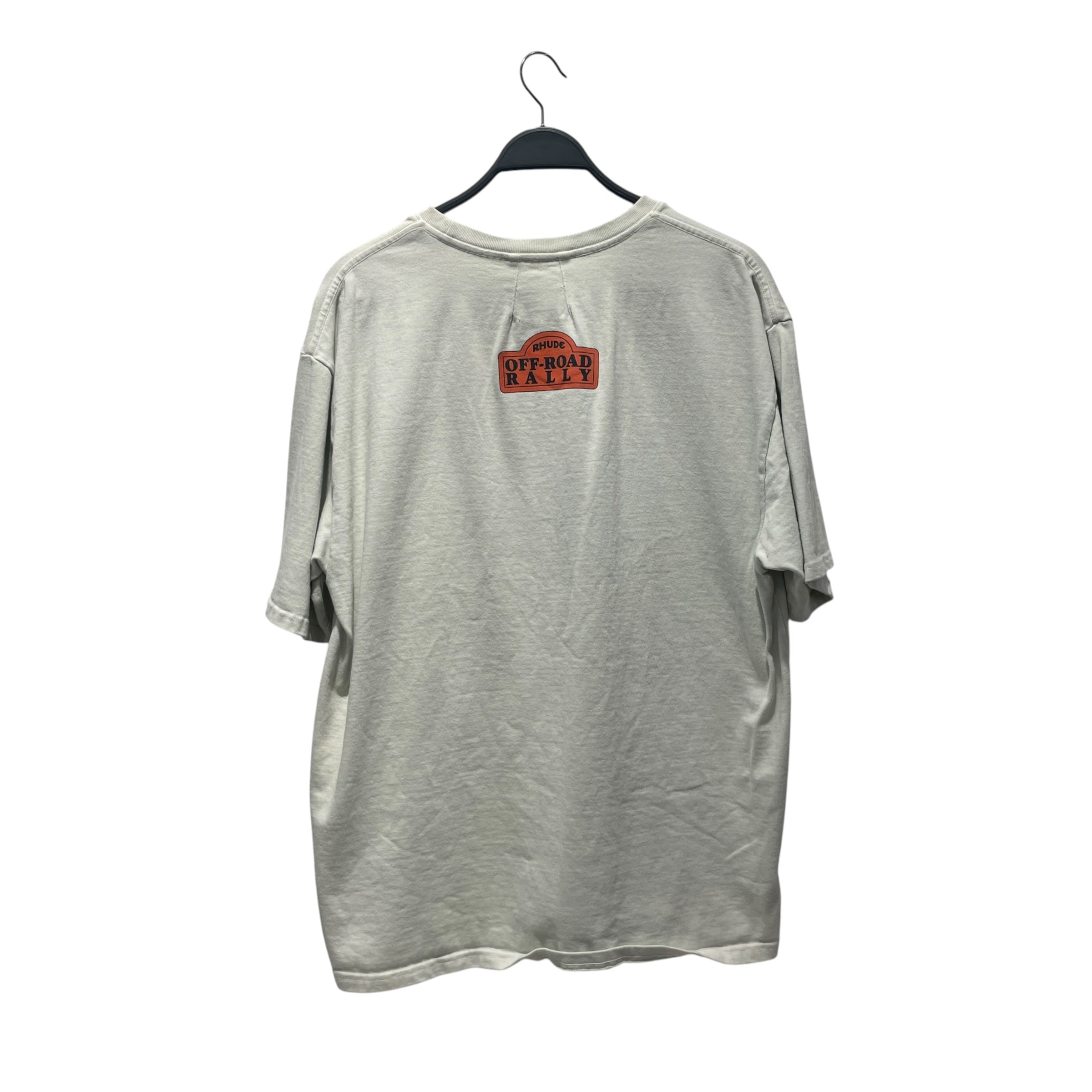 RHUDE/T-Shirt/XL/Cotton/CRM/BLACK HILLS DERBY view 2