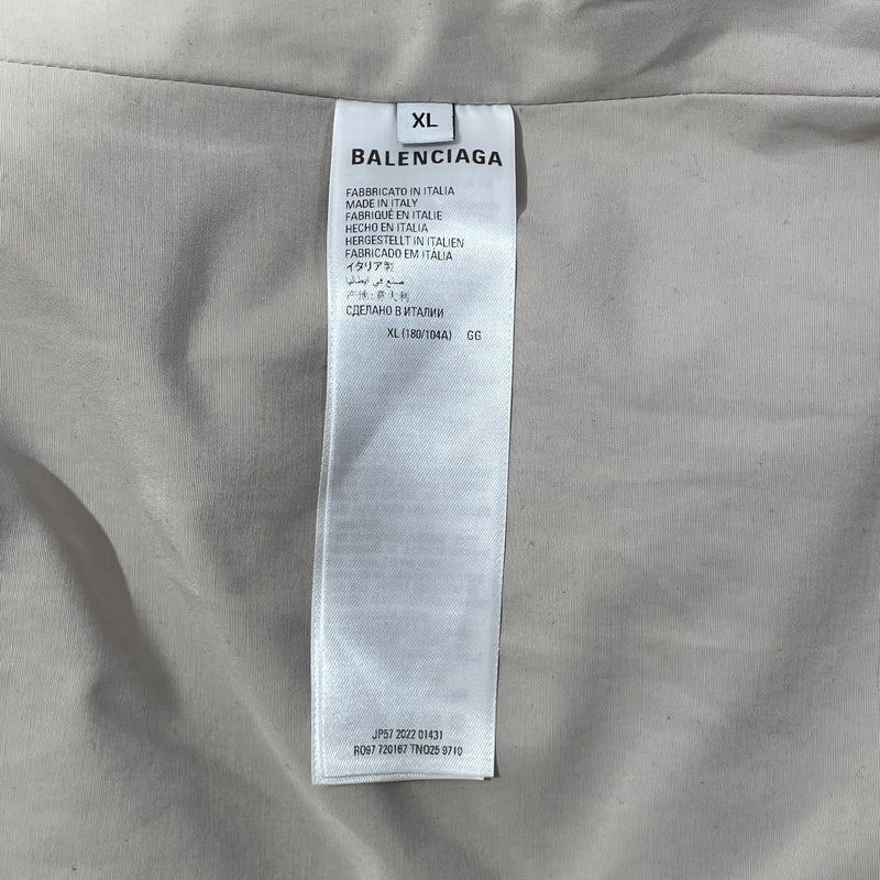 BALENCIAGA/Puffer Vest/XL/Nylon/CRM/