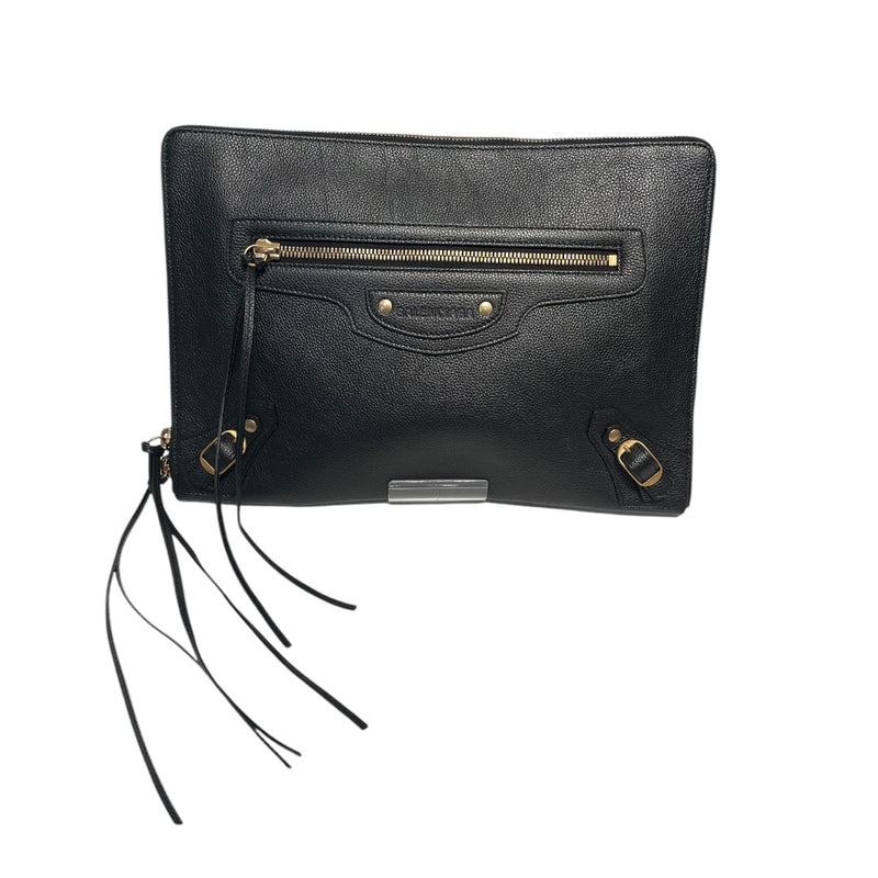 BALENCIAGA/Bag/OS/Leather/BLK/City Clutch Bag