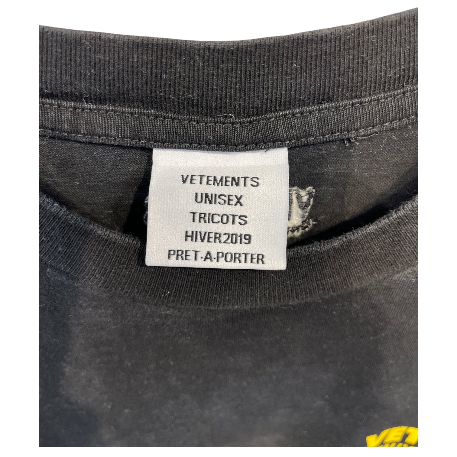 VETEMENTS/T-Shirt/S/Cotton/BLK/metallverabeitung gmbh tee view 3