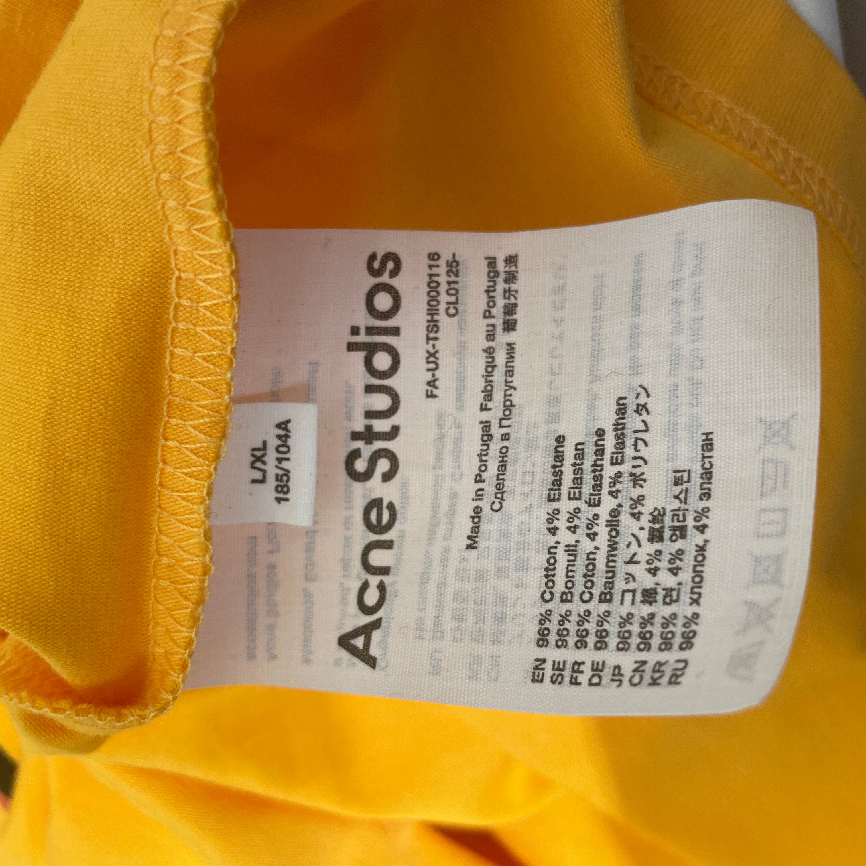 Acne Studios/T-Shirt/L/Cotton/YEL/EDVARD MUNCH LOVING WOMAN view 4
