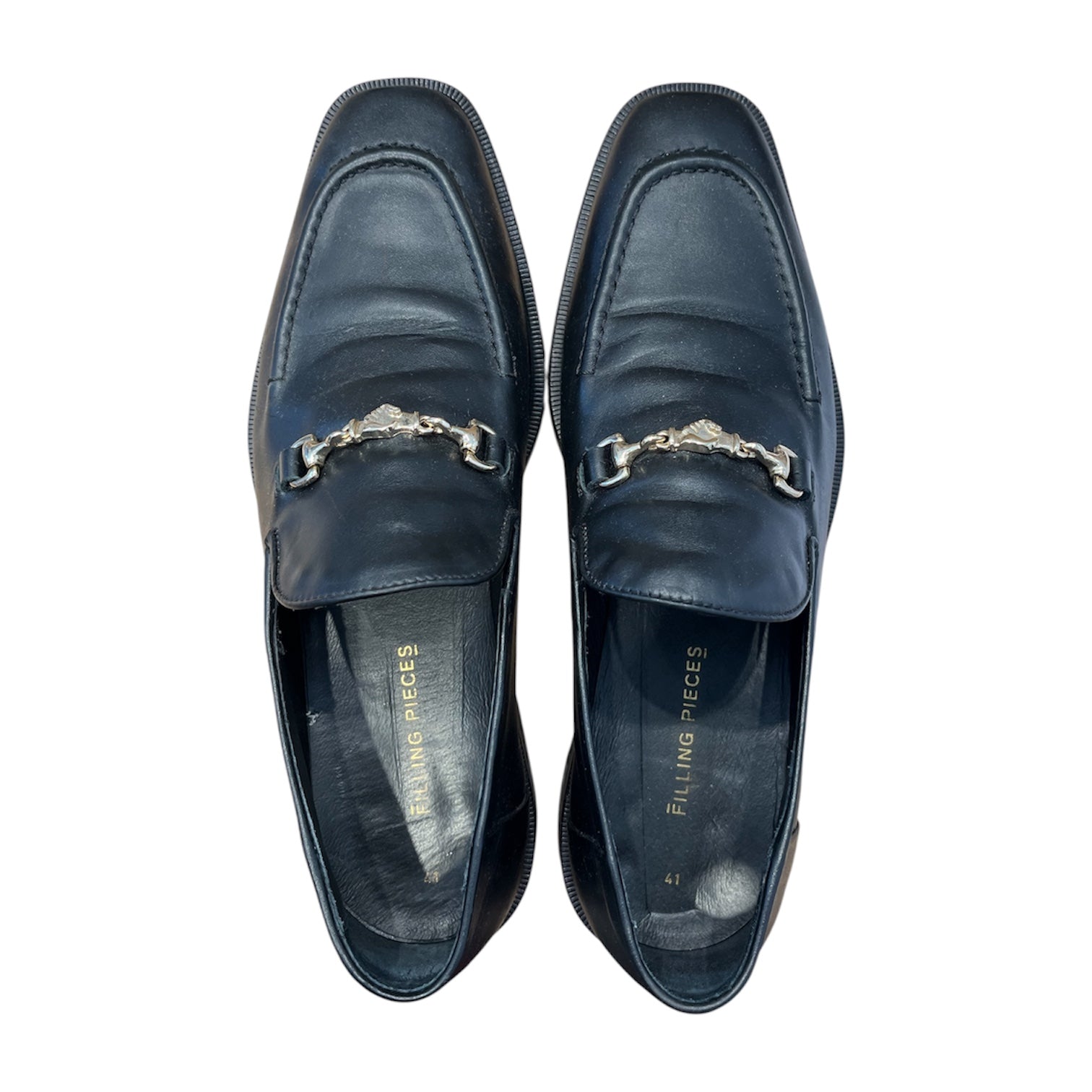 FILLING PIECES/Dress Shoes/EU 41/Leather/BLK/handshake tassell view 3