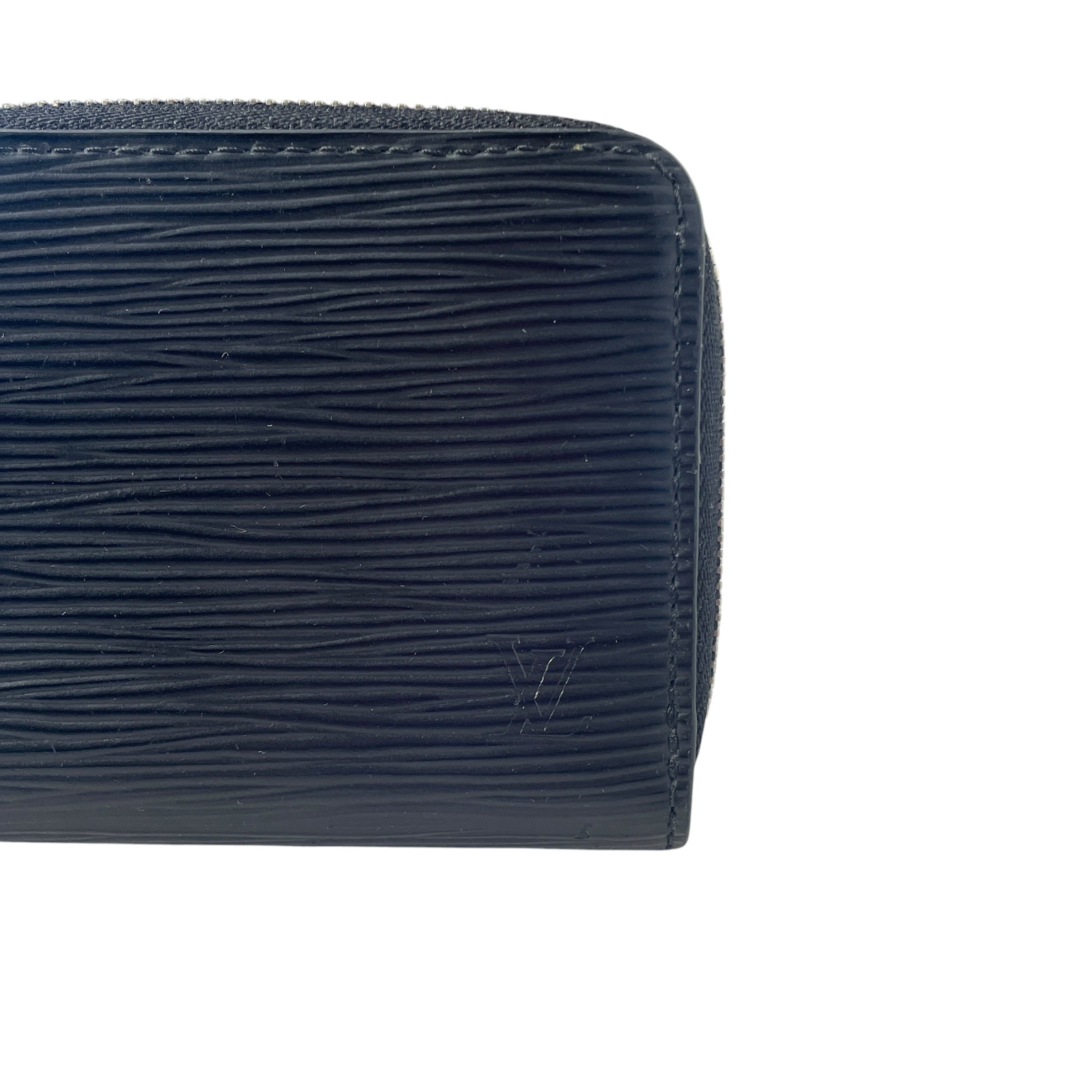 LOUIS VUITTON/Bifold Wallet/Leather/BLK/M's/EPI ZIP WALLET view 2