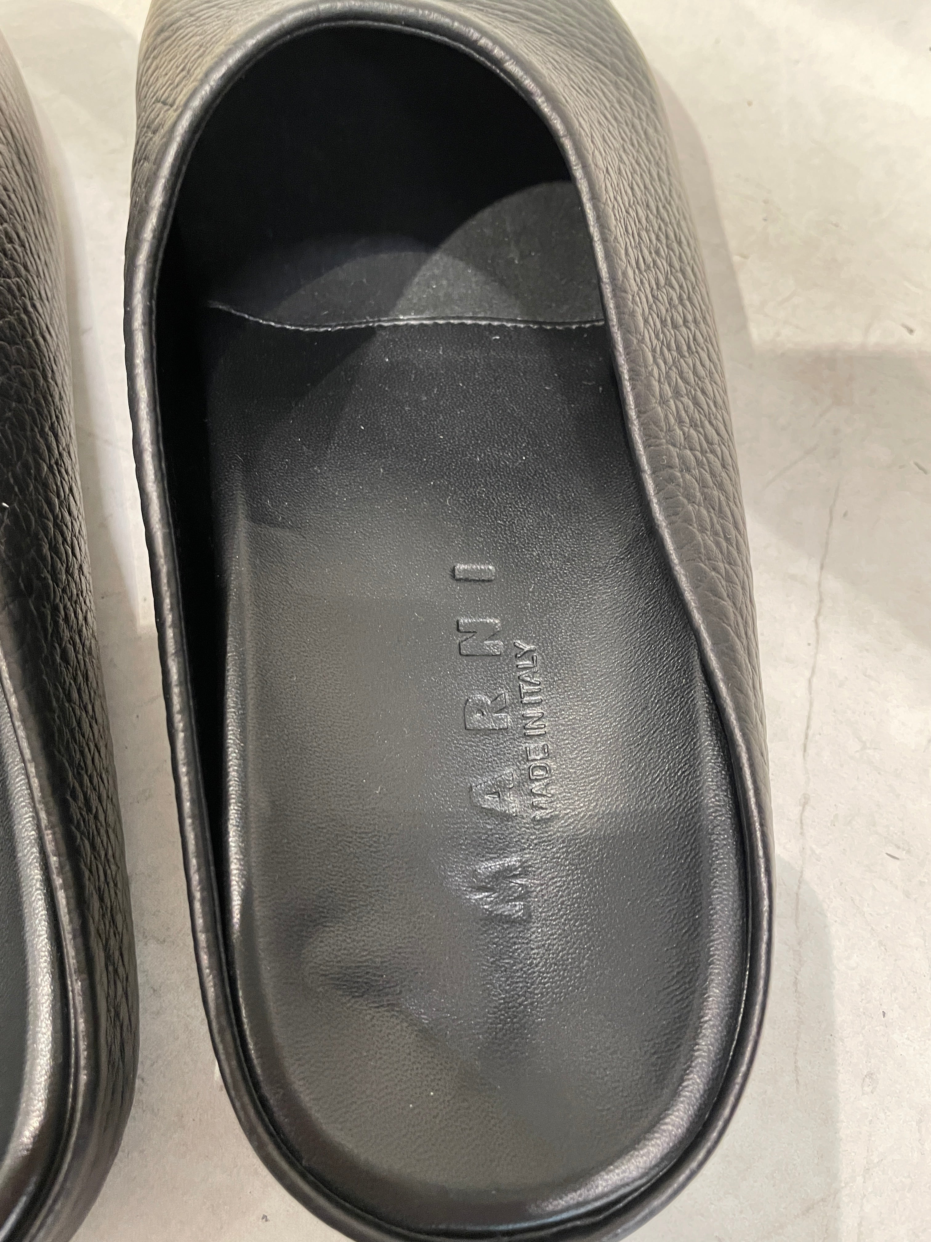 MARNI/Sandals/EU 41/Leather/BLK/SLIP ON MULE view 5