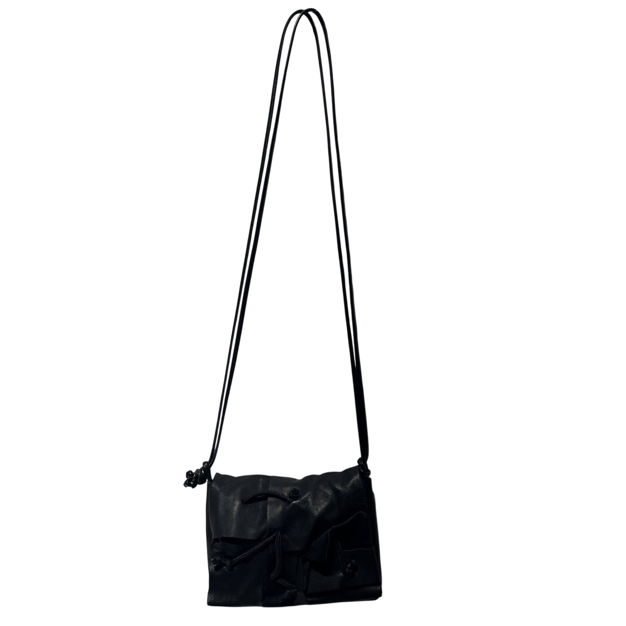 Y's/Cross Body Bag/Leather/BLK/Panelled Leather view 1