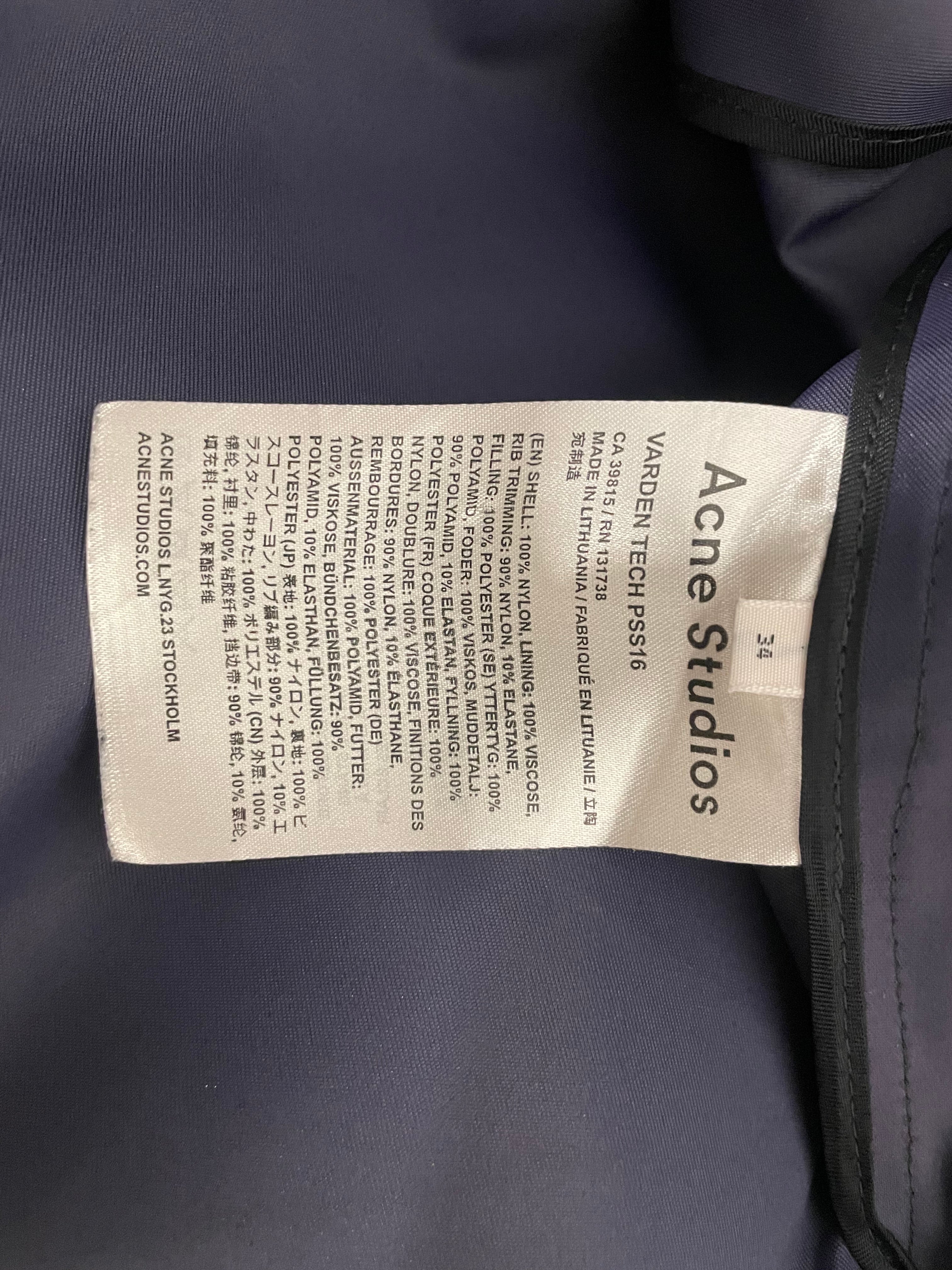 Acne Studios/Coat/34/Nylon/BLK/BOMBER JACKET VARDEN TECHPSS16 view 4