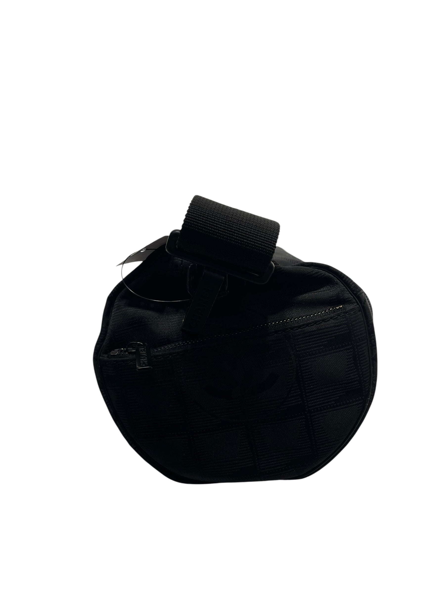 CHANEL/Bag/FREE/Monogram/Nylon/BLK/BARREL TRAVEL view 4