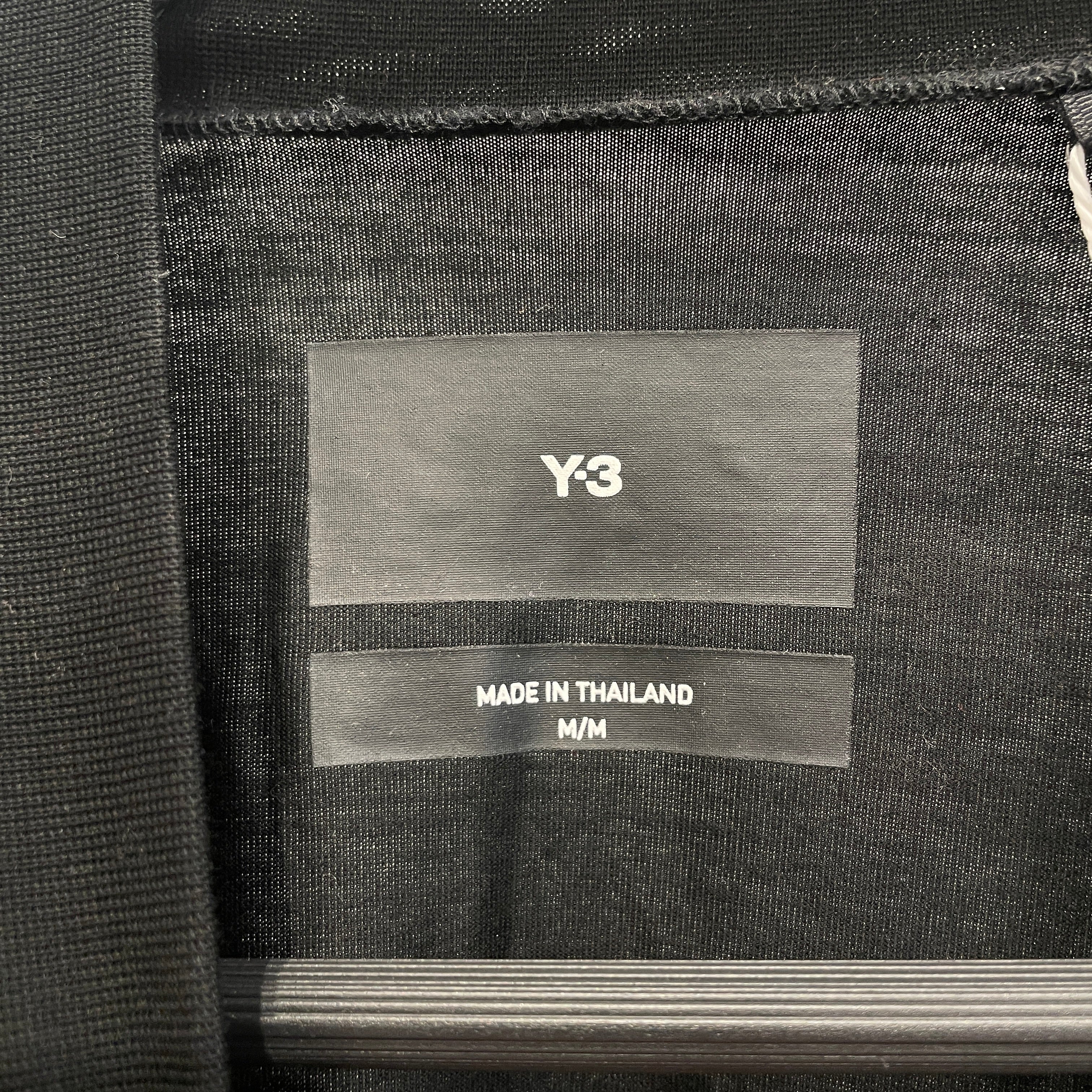 Y-3/T-Shirt/L/Cotton/BLK/3 STRIPES TEE view 3