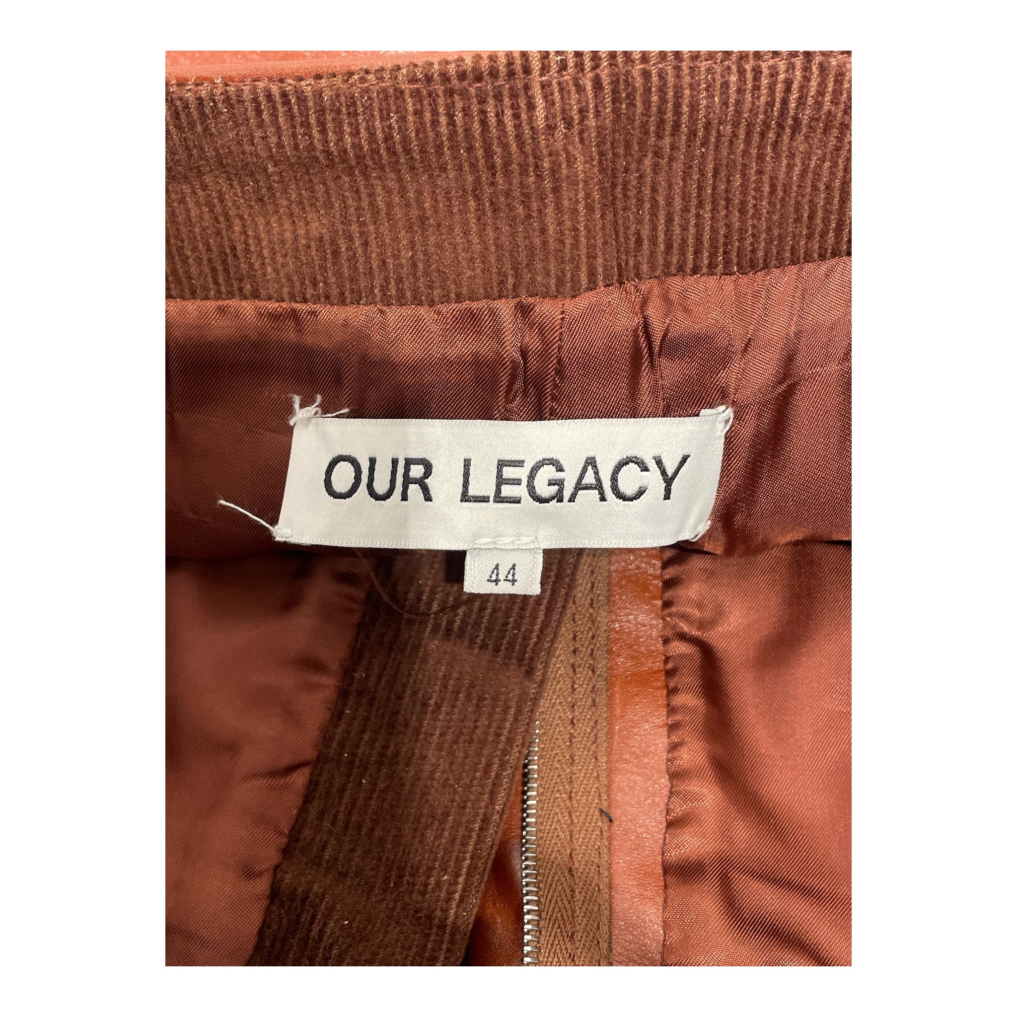 OUR LEGACY/Straight Pants/44/Leather/ORN/BIKER LEATHER PANTS view 3