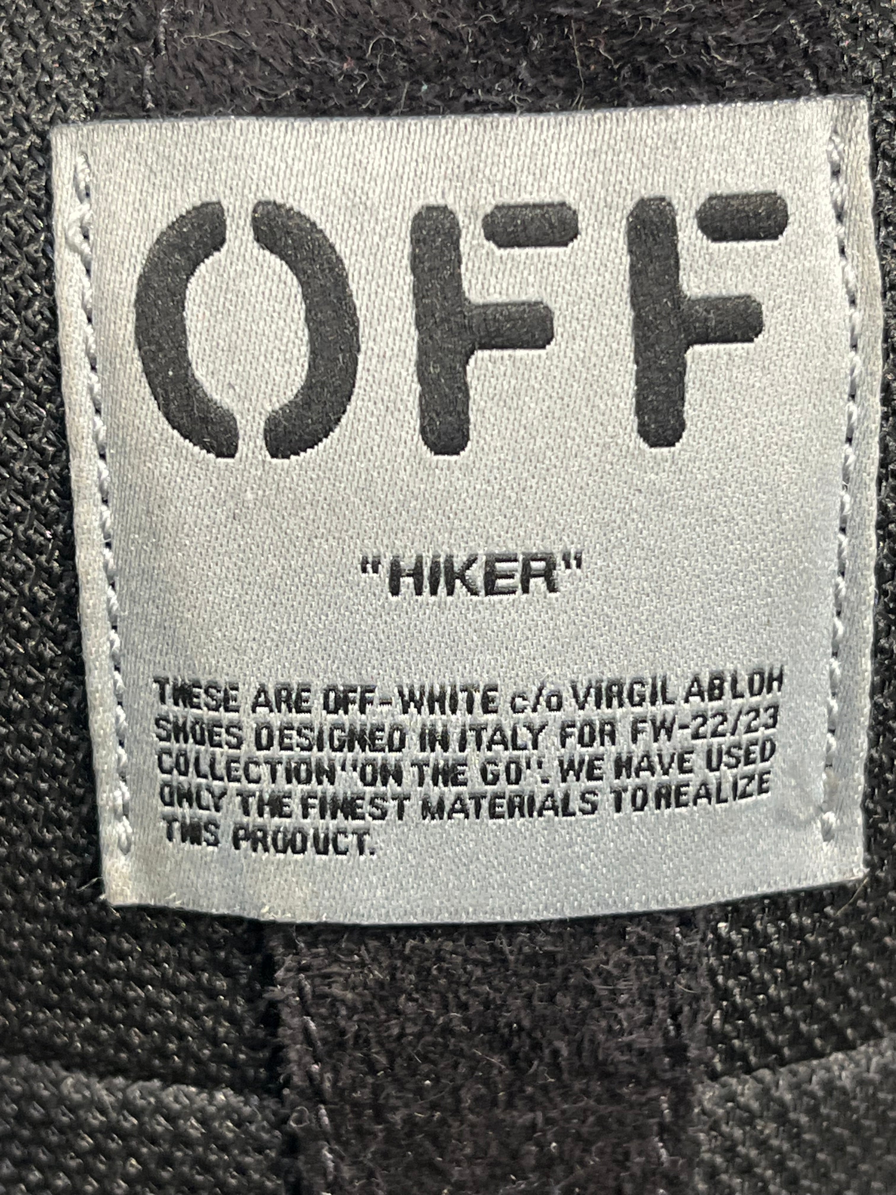OFF-WHITE/Boots/EU 43/Cotton/BLK/HIKER view 6