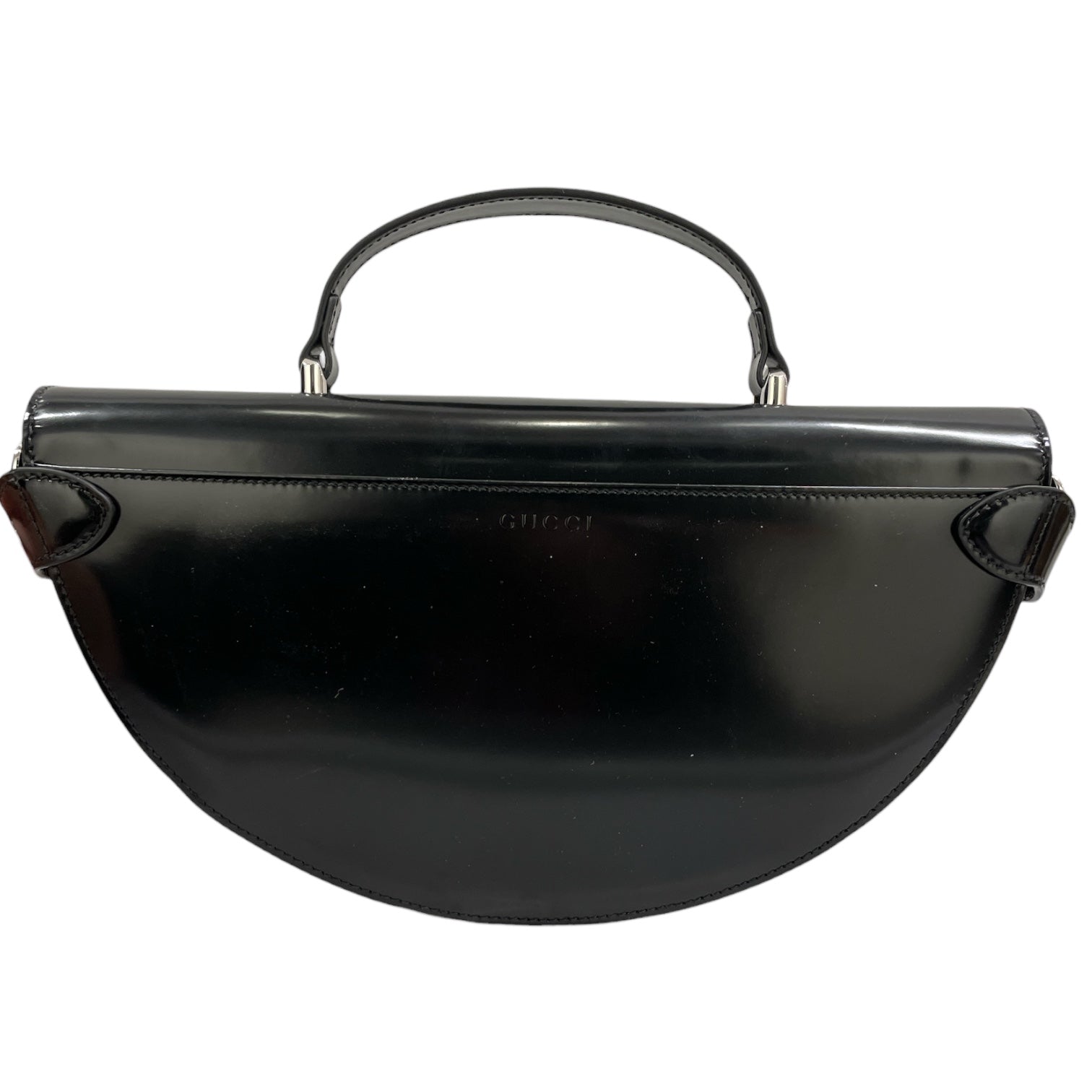 GUCCI/Hand Bag/BLK/HALF MOON TOP HANDLE view 2