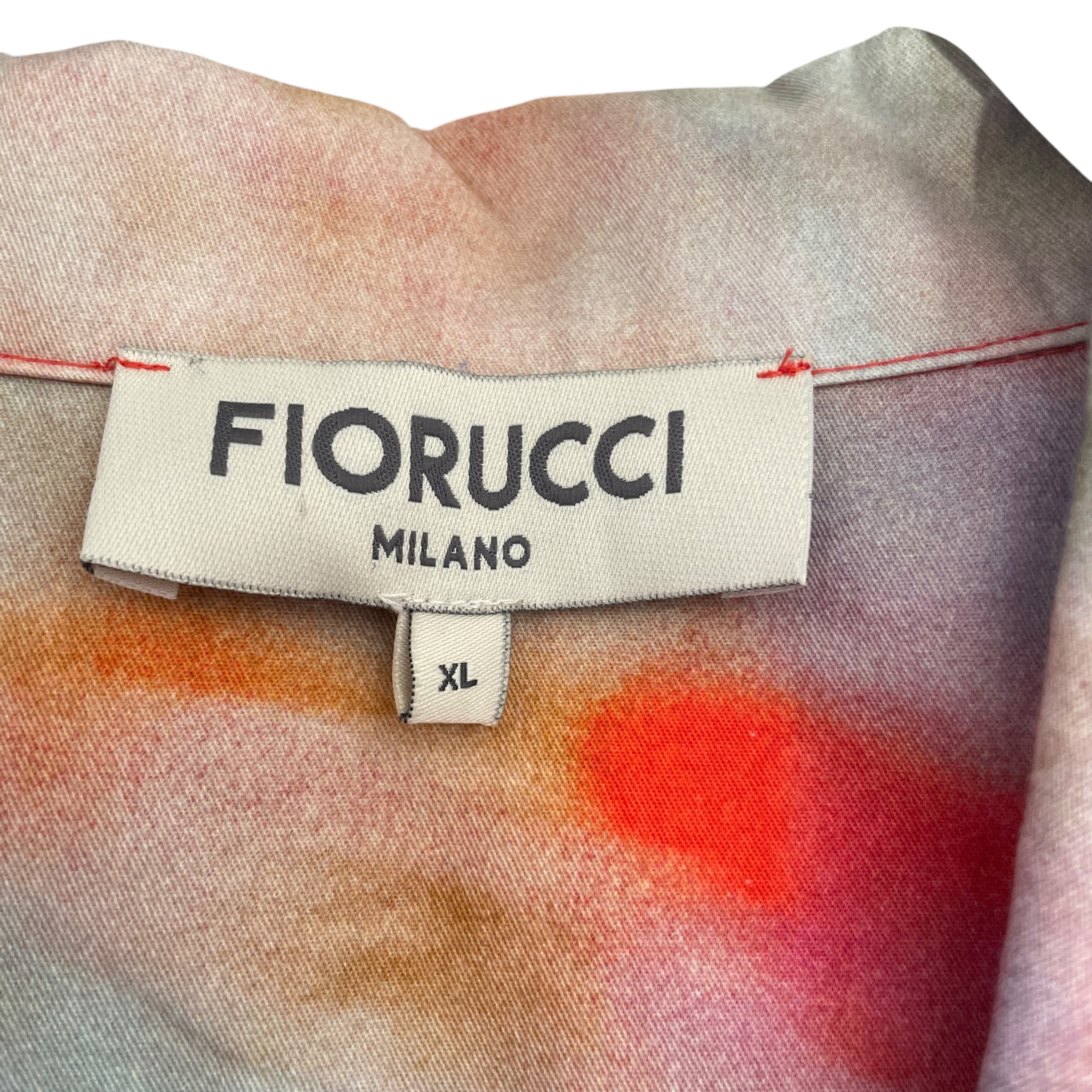 FIORUCCI/SS Shirt/XL/Cotton/RED/All Over Print/GRADIENT view 4