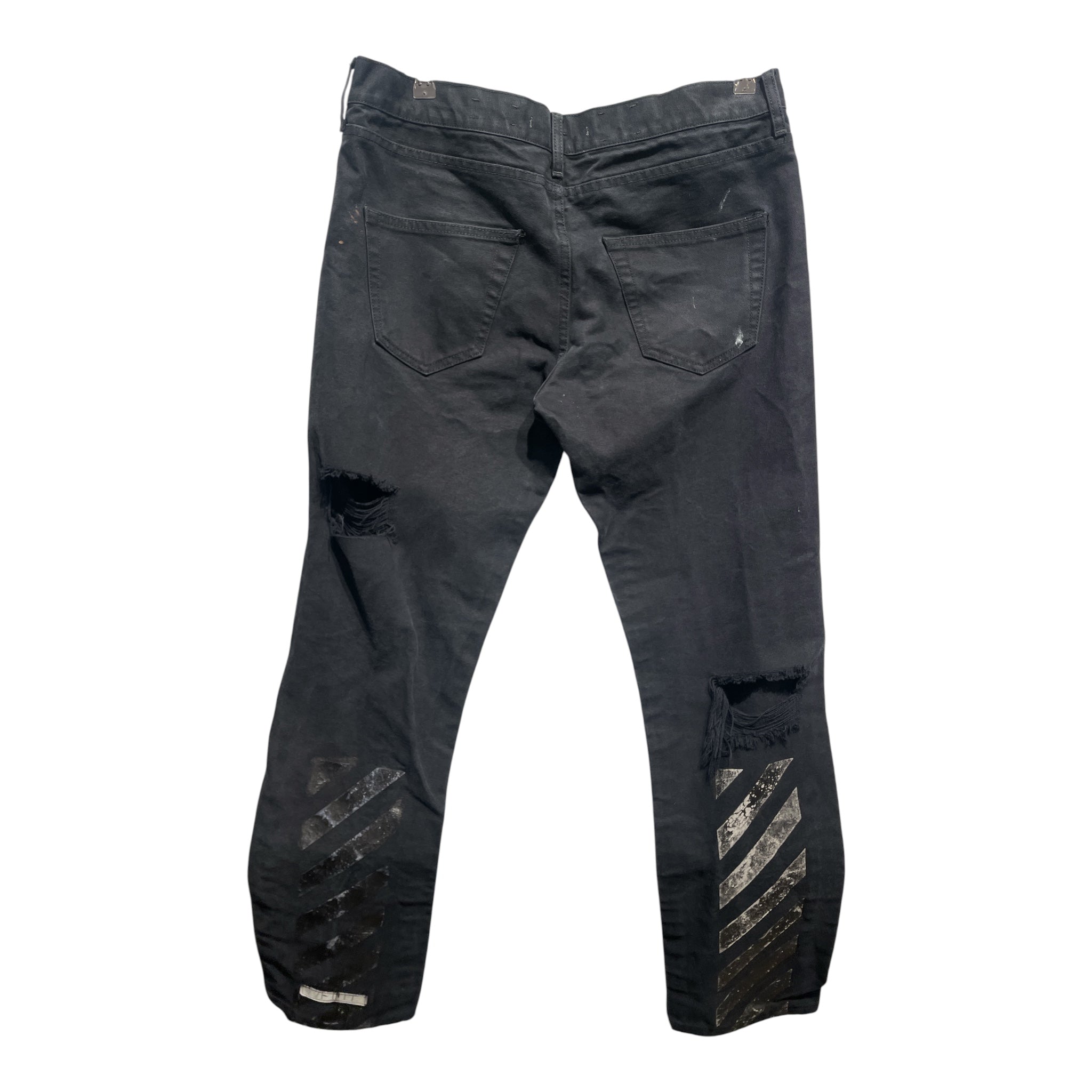 OFF-WHITE/Pants/34/Denim/BLK/ view 2