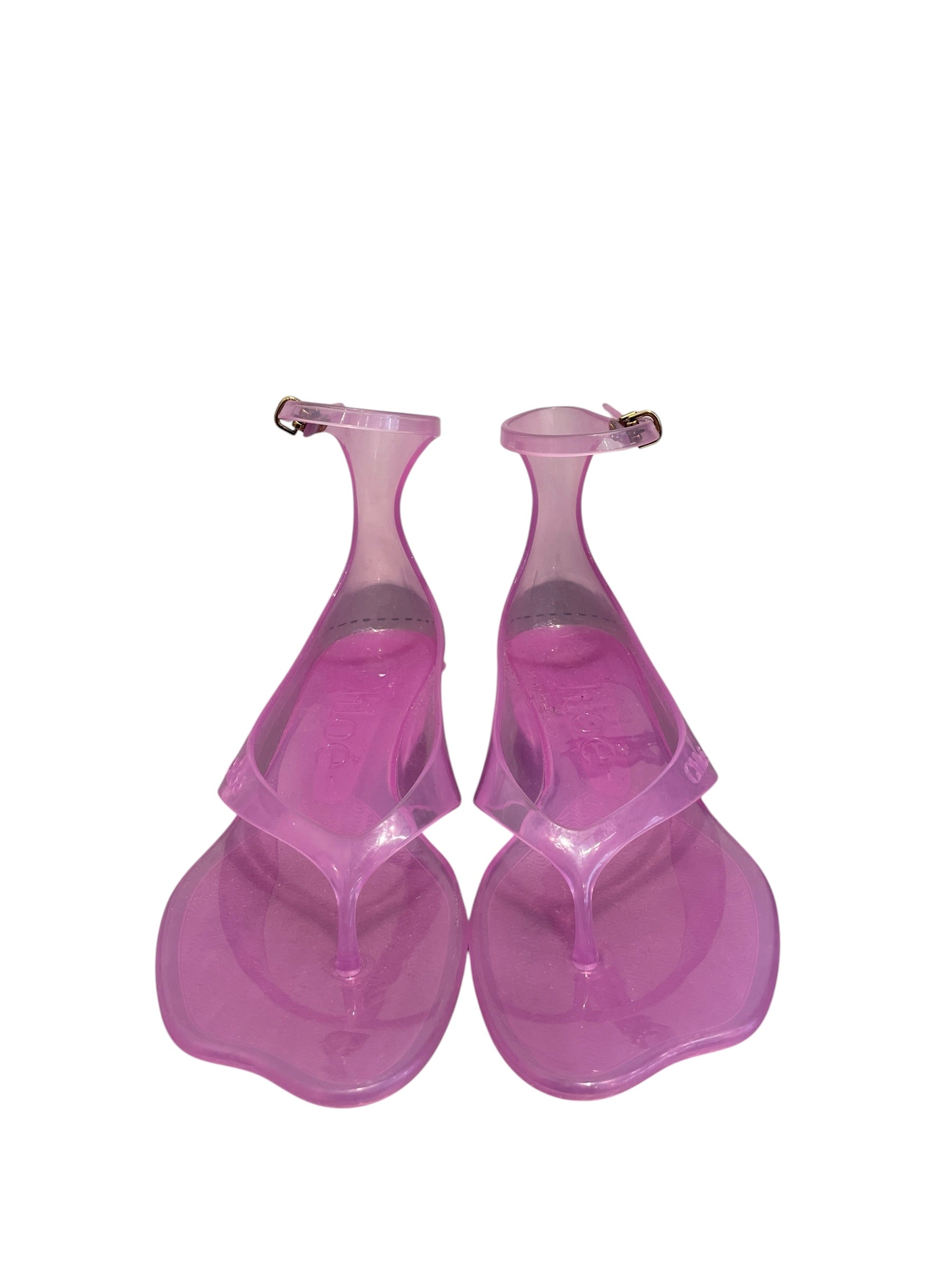 Chloe/Heels/EU 38/PPL/KITTEN HEEL FLIP FLOP JELLY view 3