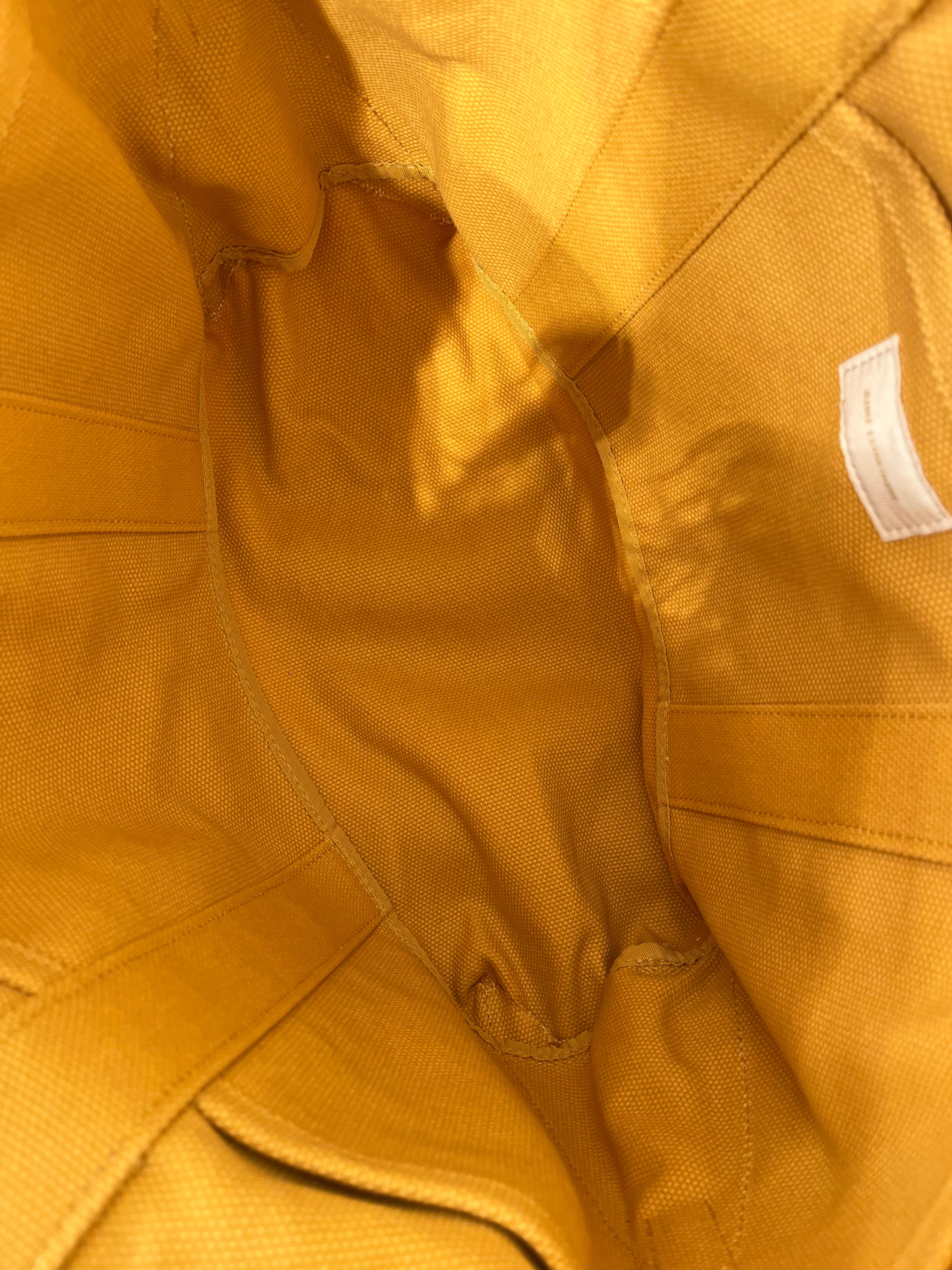 AIME LEON DORE/Tote Bag/Cotton/YEL/front logo canvas short strap view 5