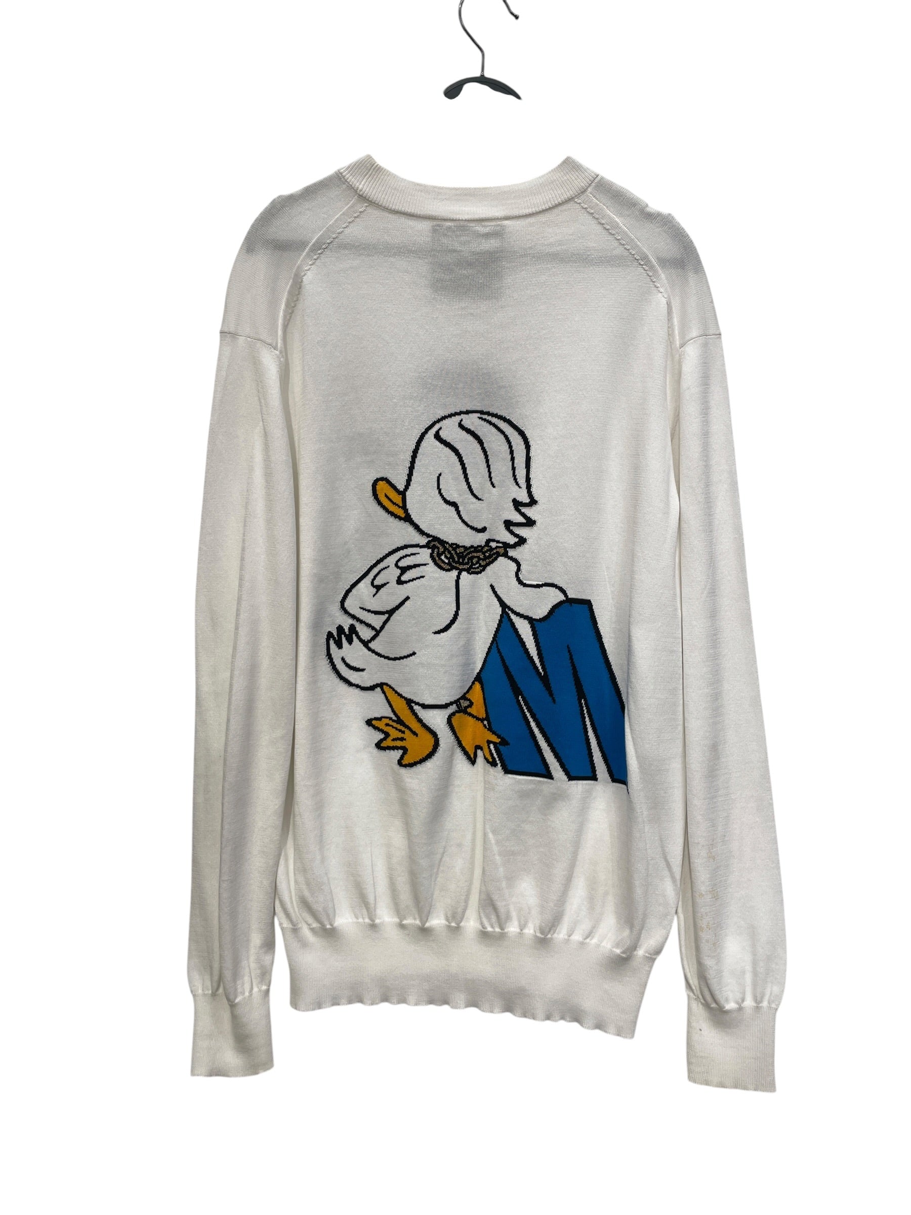 MOSCHINO/PALACE/Sweater/40/Cotton/WHT/KNIT DUCK SWEATER view 2