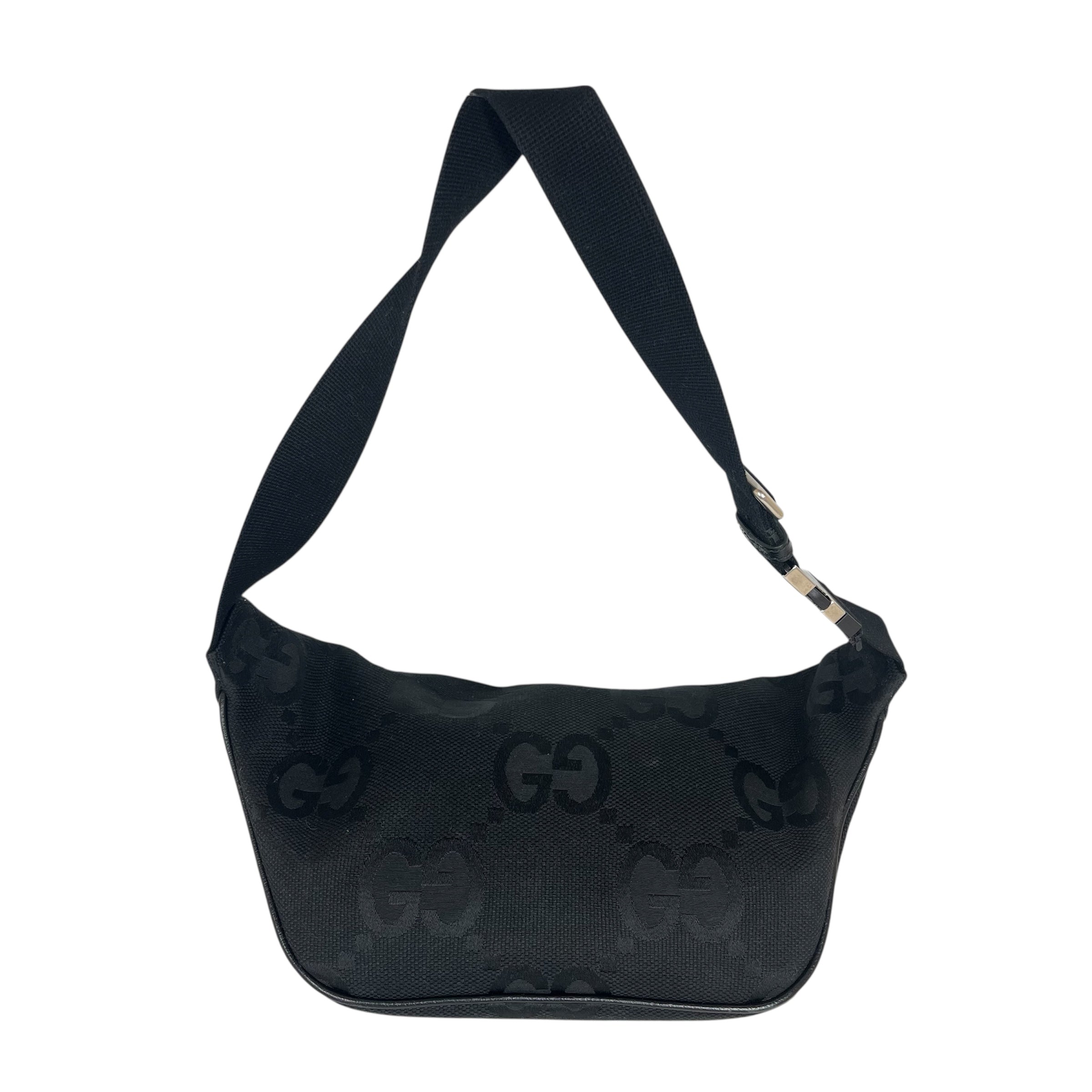 GUCCI/Fanny Pack/Monogram/BLK/Jumbo GG view 2