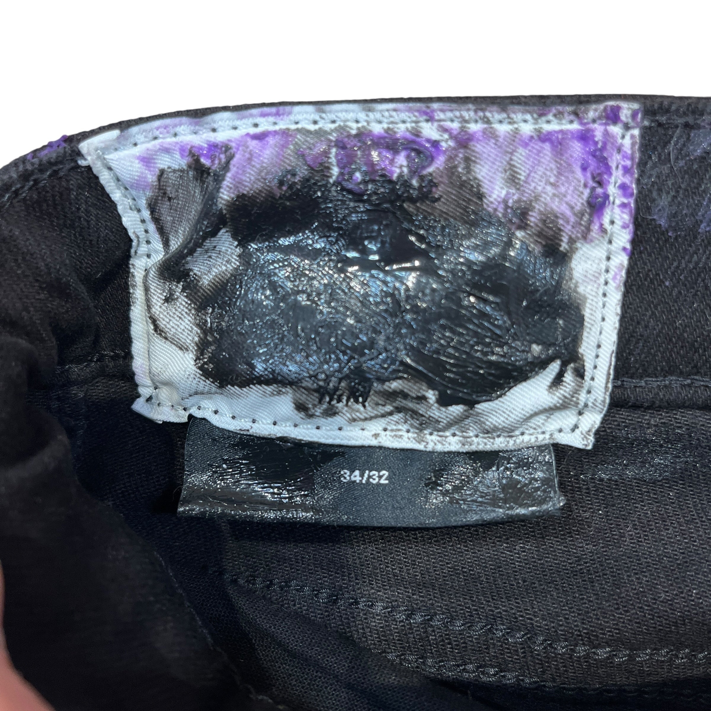 HUBANE/Straight Pants/BLK/PURPLE GOO JEANS view 4
