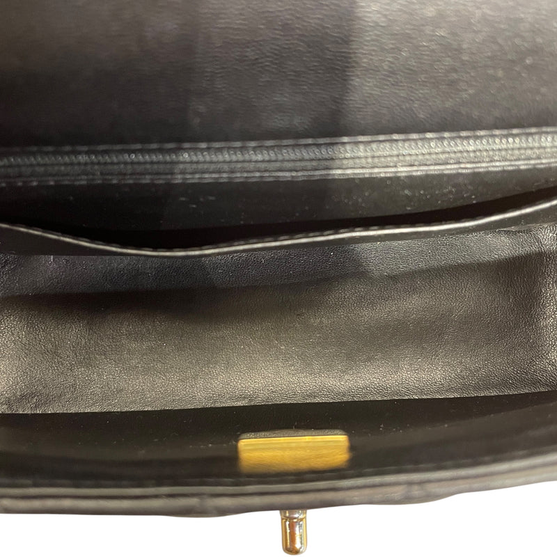 CHANEL/Hand Bag/Leather/BLK/P743U6TK