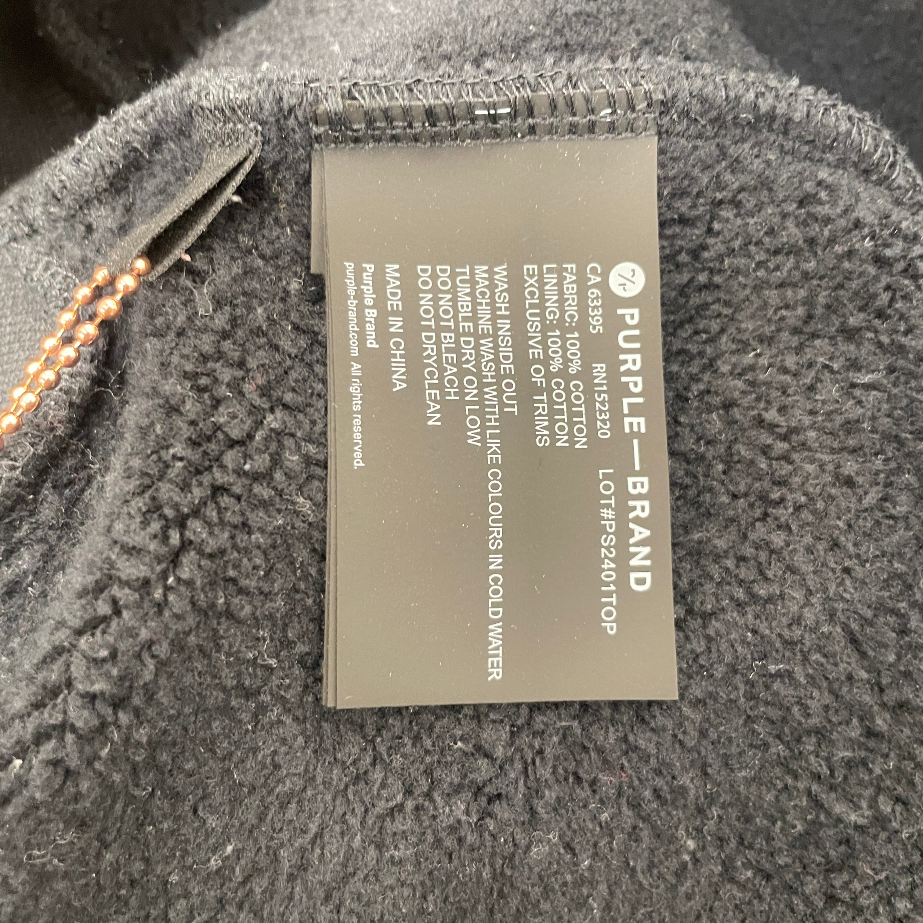 PURPLE BRAND/Hoodie/M/Cotton/BLK/Purple x Sky Inn Hoodie view 3