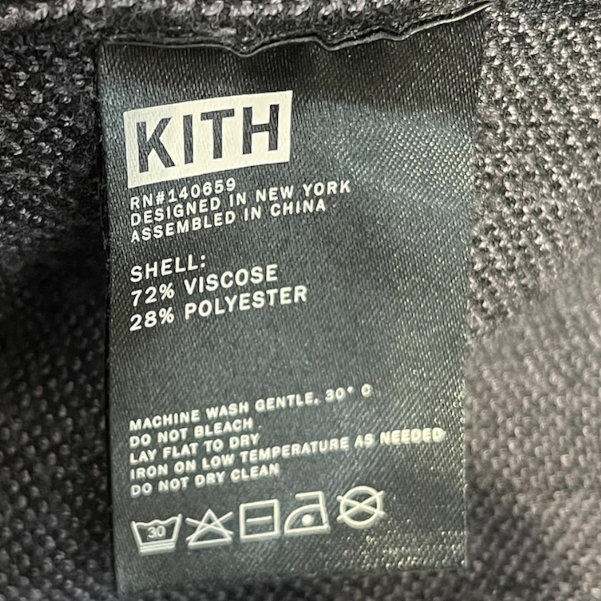 KITH/Sweater/XS/Cotton/BLK/Turtle Neck/Zip up with logo on side view 4