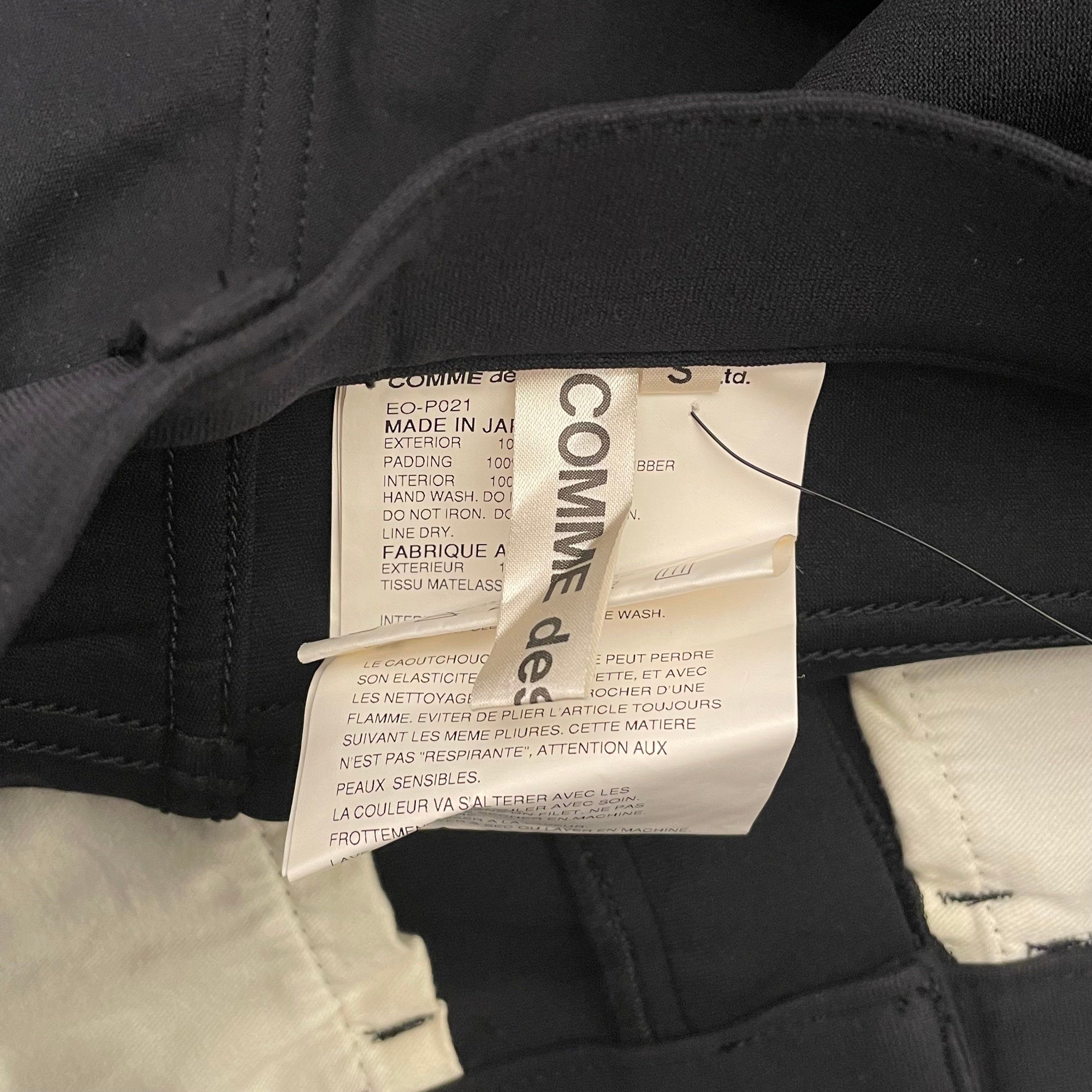 COMME des GARCONS/Bottoms/S/Nylon/BLK/NYLON PANTS view 3