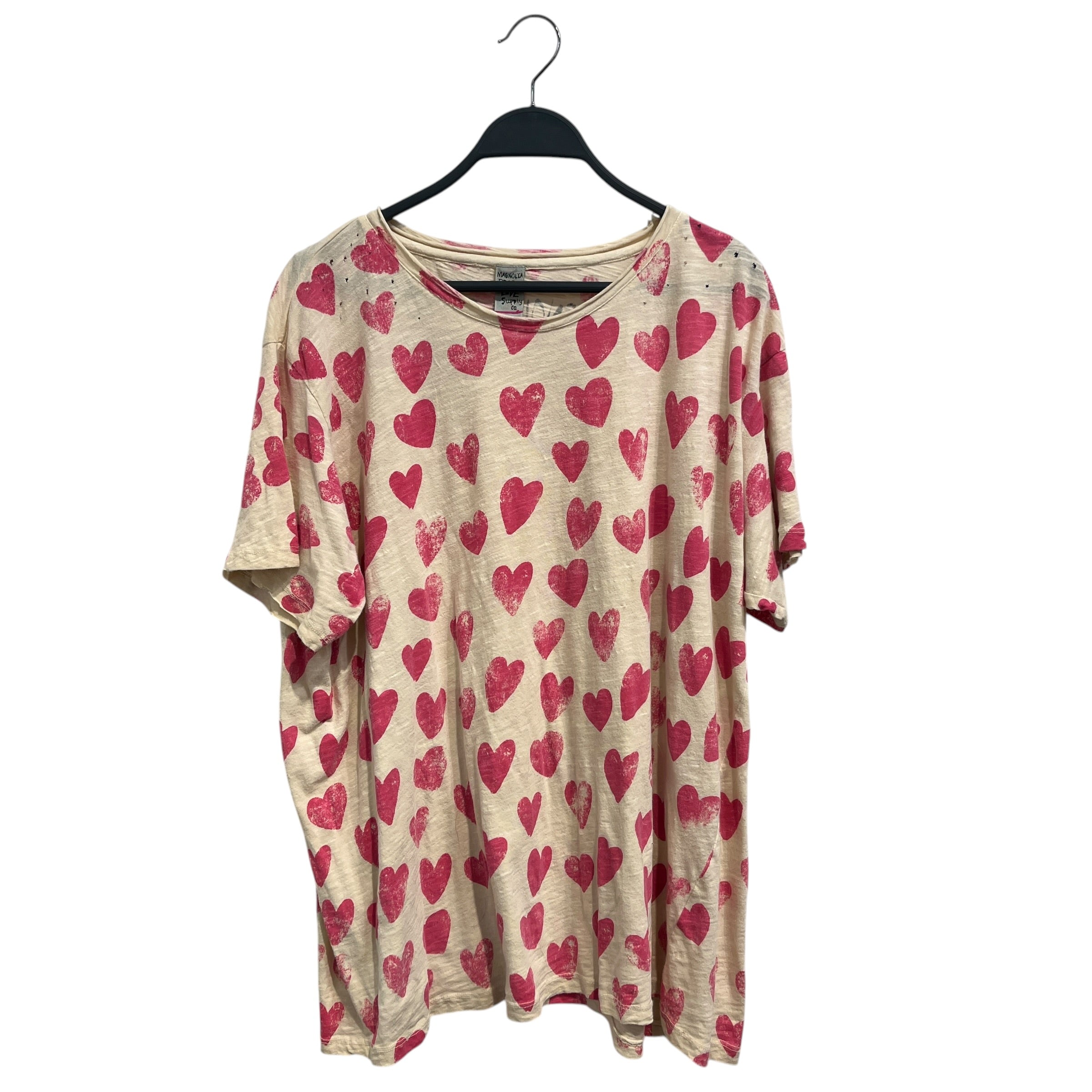 Magnolia Pearl/T-Shirt/S/All Over Print/Cotton/WHT/Heart Print view 1