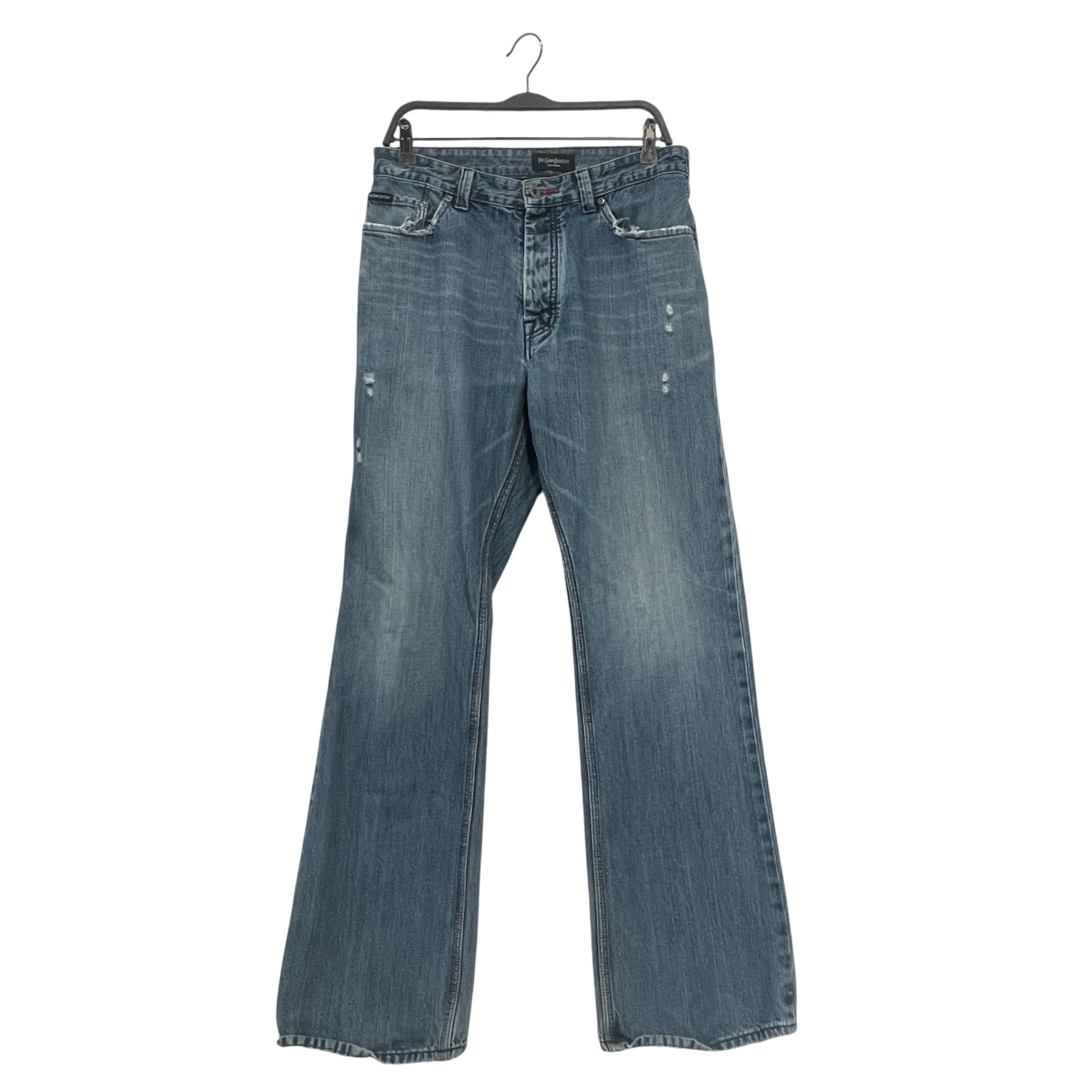 YVES SAINT LAURENT/Straight Pants/36/Denim/BLU/POUR HOMME view 1