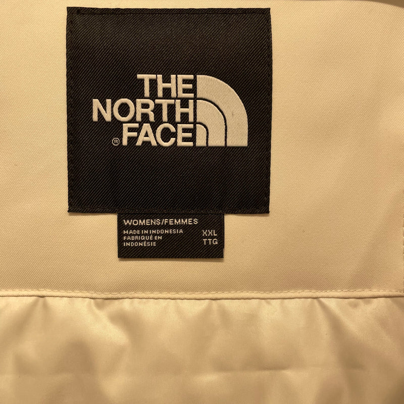 THE NORTH FACE/Puffer Jkt/XXL/Nylon/WHT/Faux Fur down parka