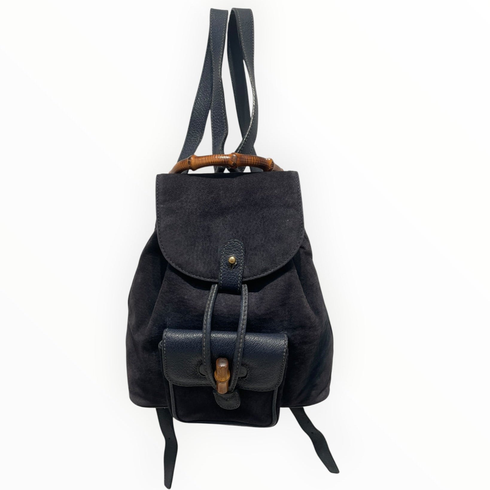 GUCCI/Backpack/Leather/BLK/Bamboo handle mini backpack view 1