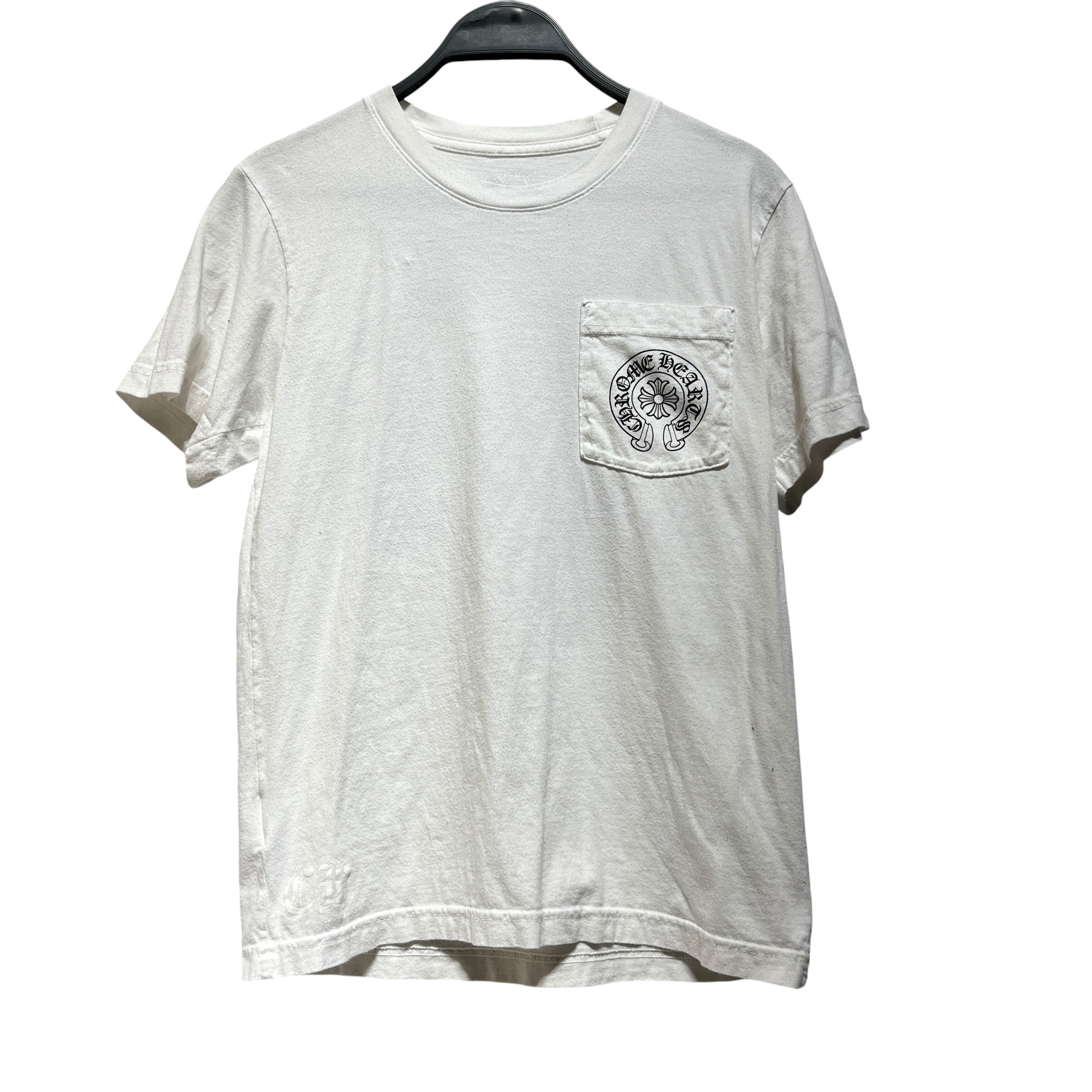 CHROME HEARTS/T-Shirt/S/Cotton/WHT/POCKET TEE view 1