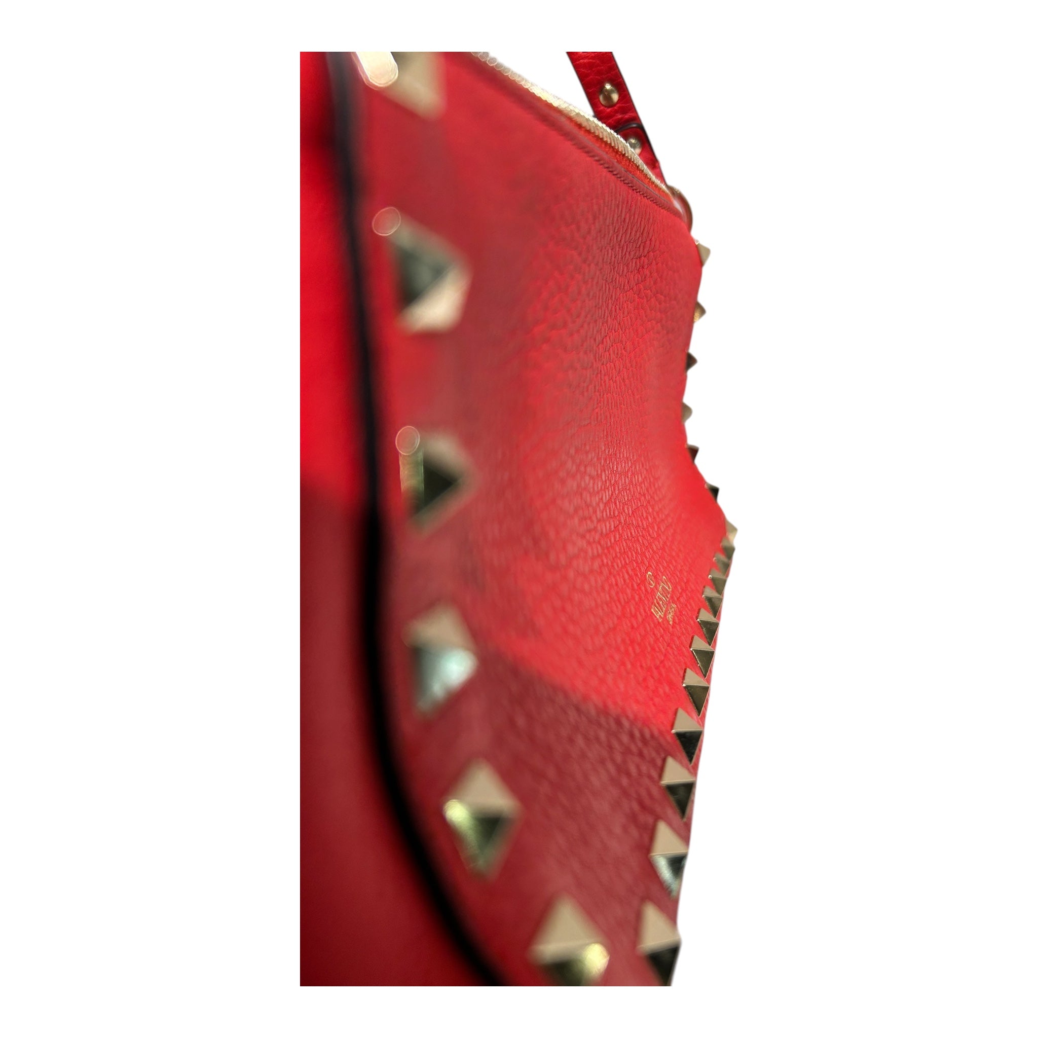 VALENTINO GARAVANI/Bag/Leather/RED/STUD BAG view 6