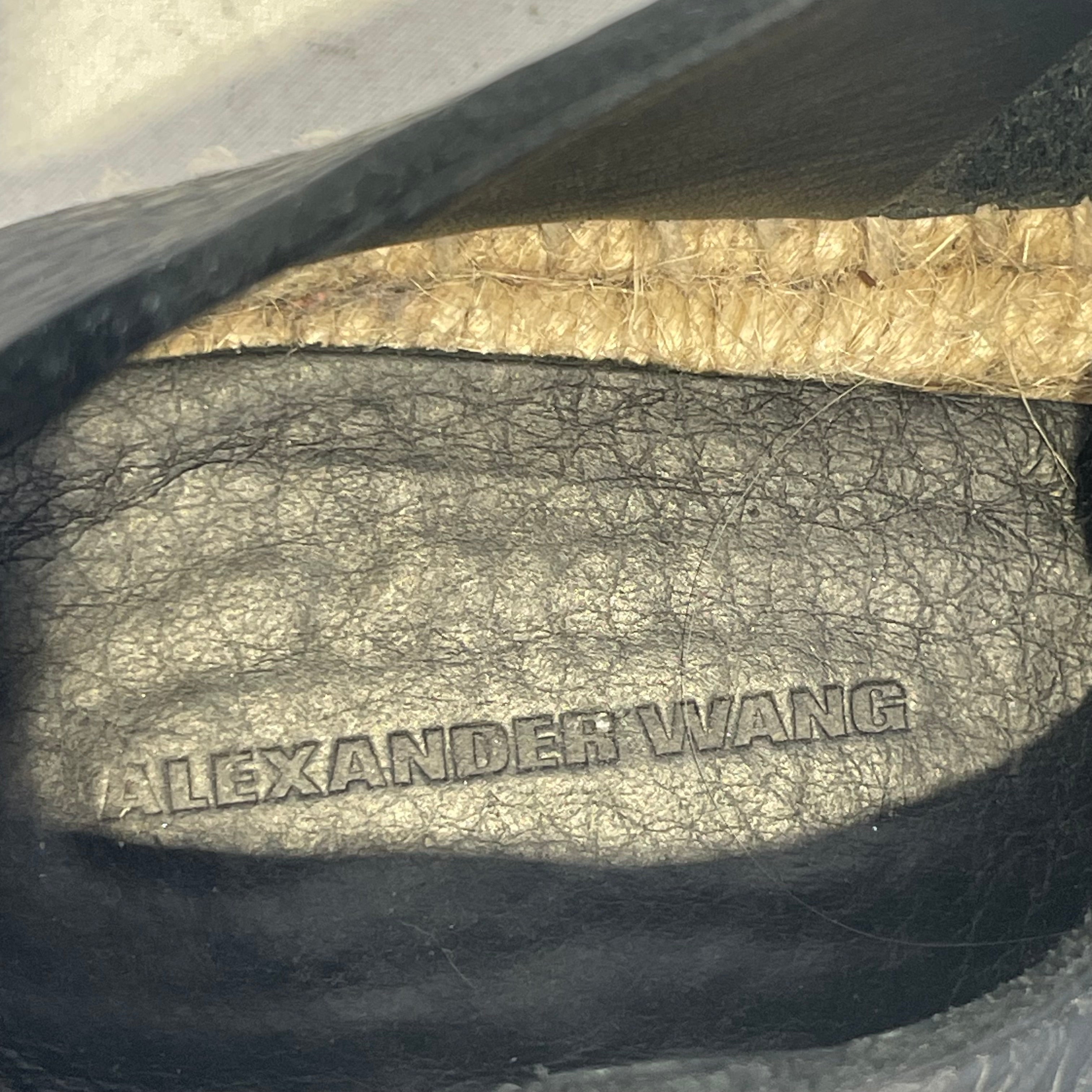Alexander Wang/Shoes/EU 39/Leather/BLK/ZIPPER/STRAW SOLE view 5