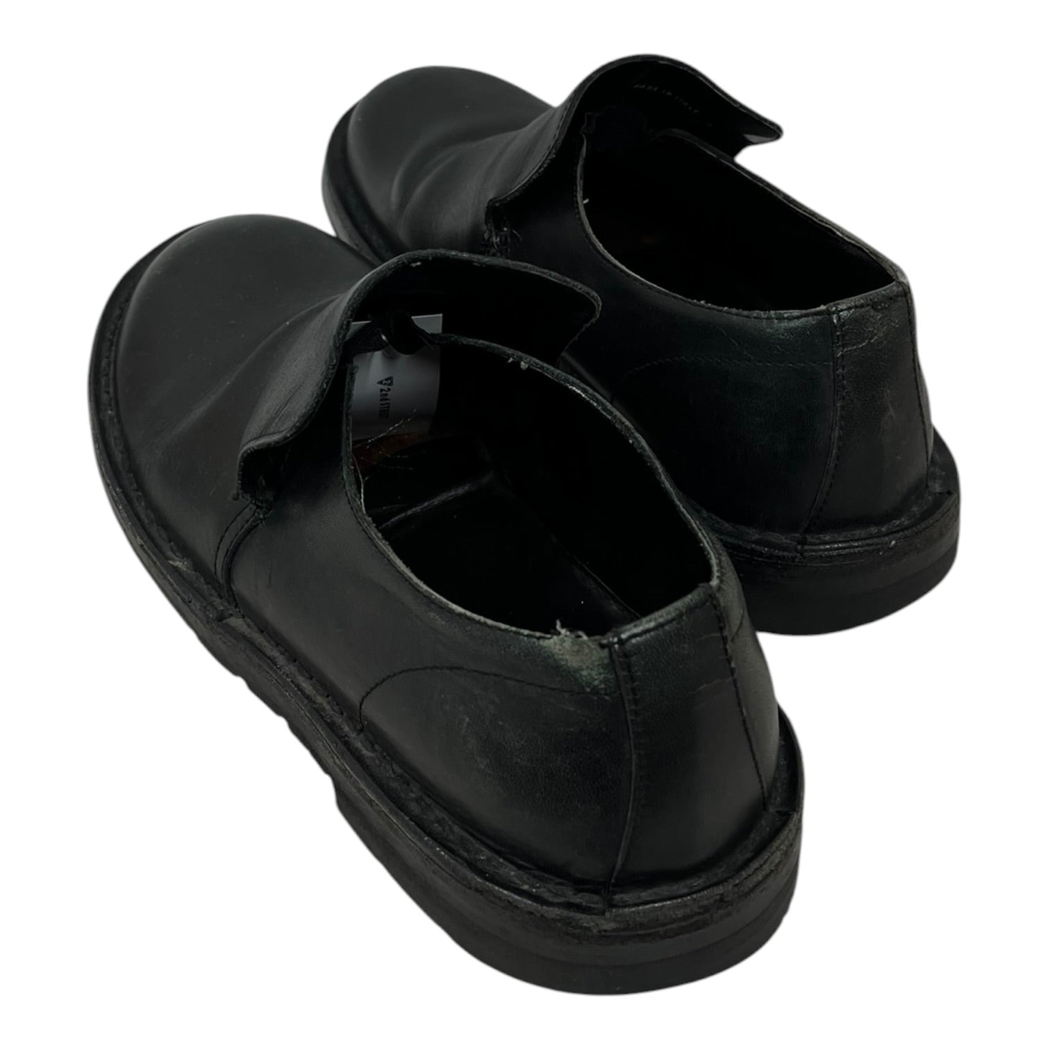 yohji yamamoto POUR HOMME/Loafers/EU 43/Leather/BLK/SLIP ON LOAFERS view 2