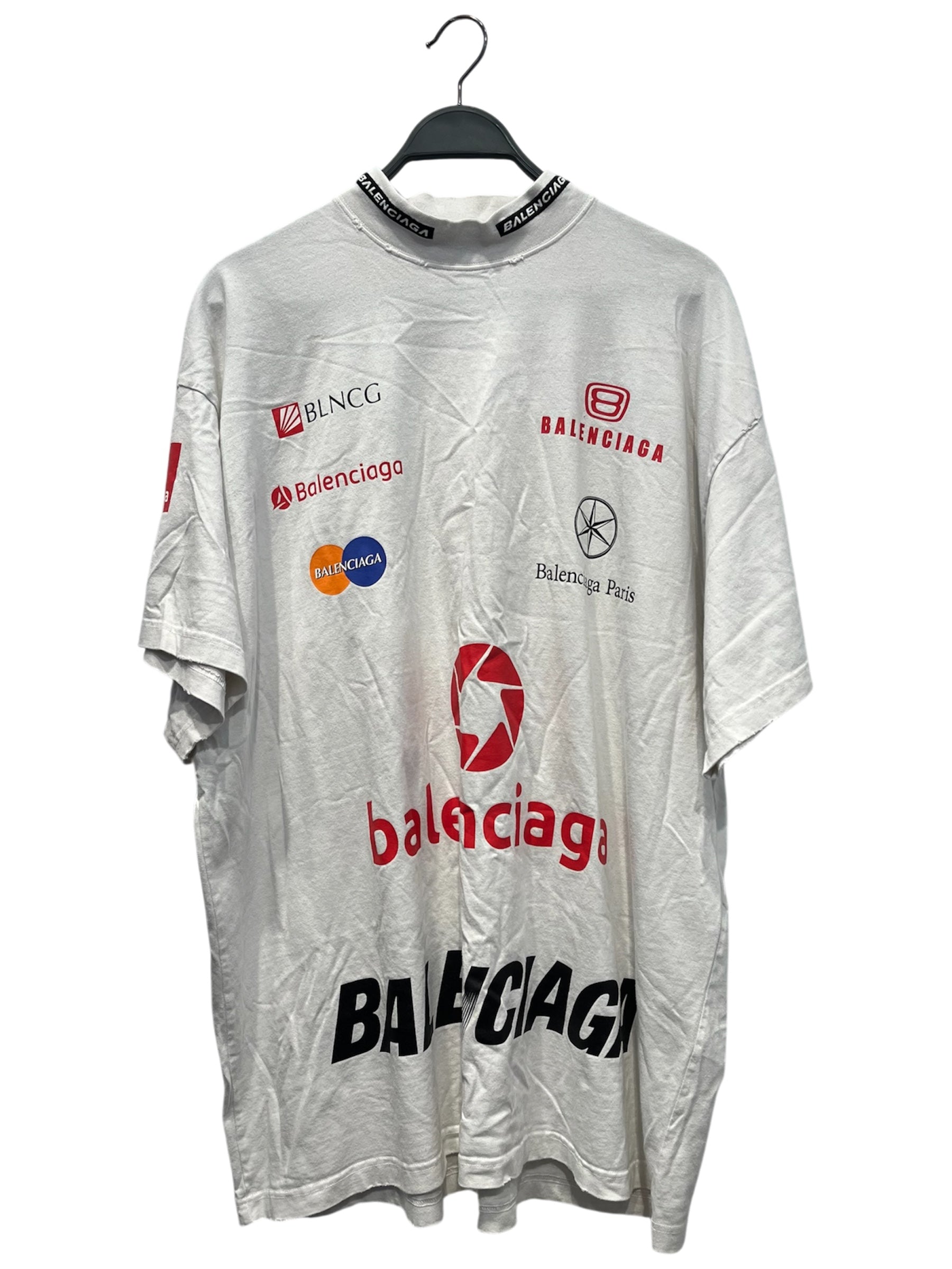 BALENCIAGA/T-Shirt/4/Cotton/WHT/All Over Print/ view 1