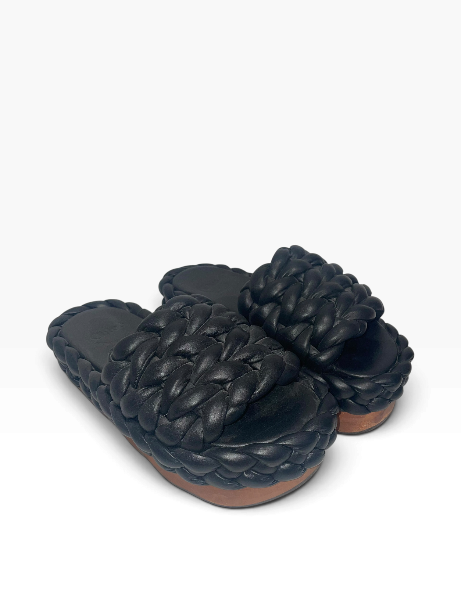 Chloe/Sandals/US 7/Leather/BLK/Kacey Woven view 1