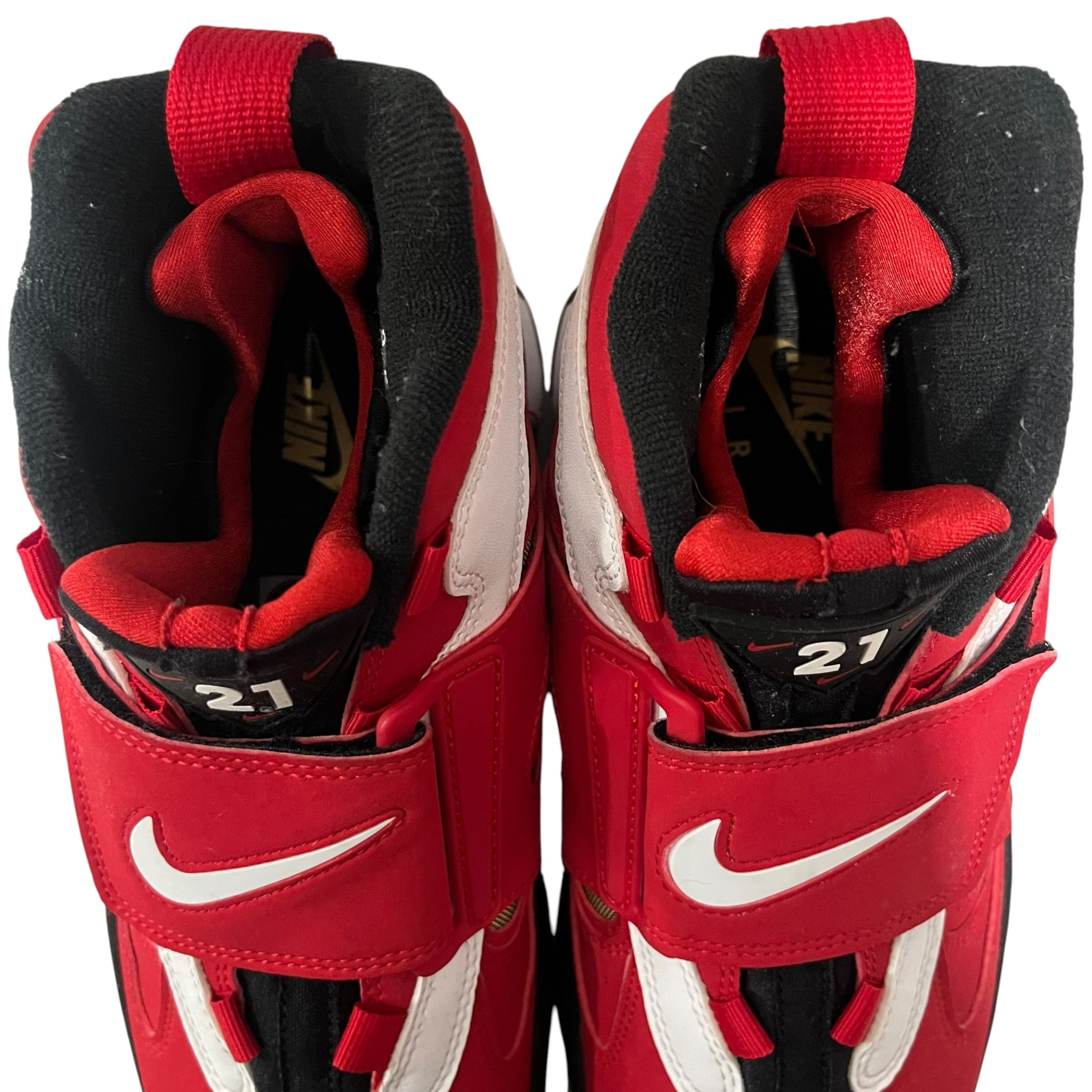 NIKE/Hi-Sneakers/US 9.5/Suede/RED/turf 2 view 3
