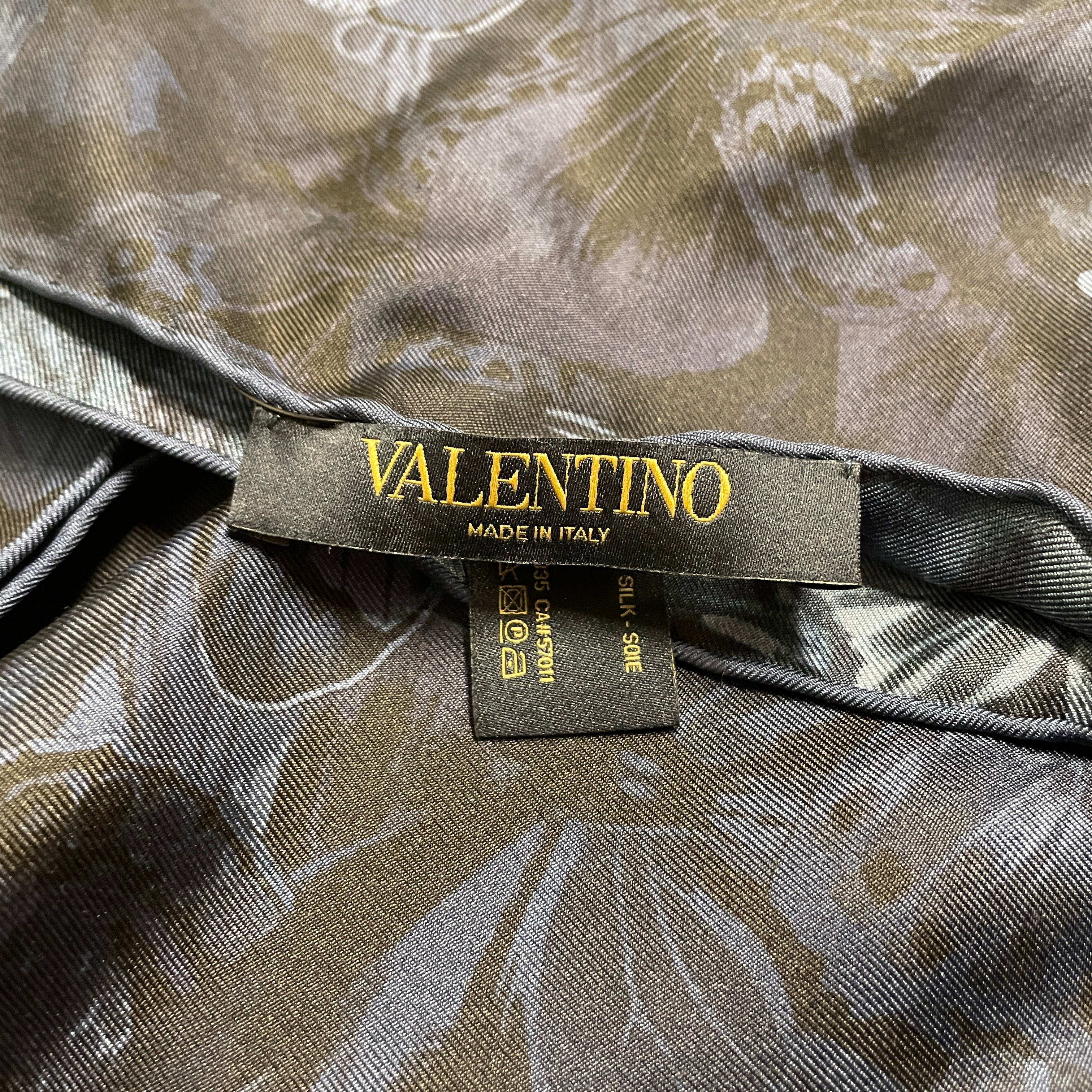 VALENTINO/Scarf/All Over Print/Silk/BLU/BUTTERFLY view 4