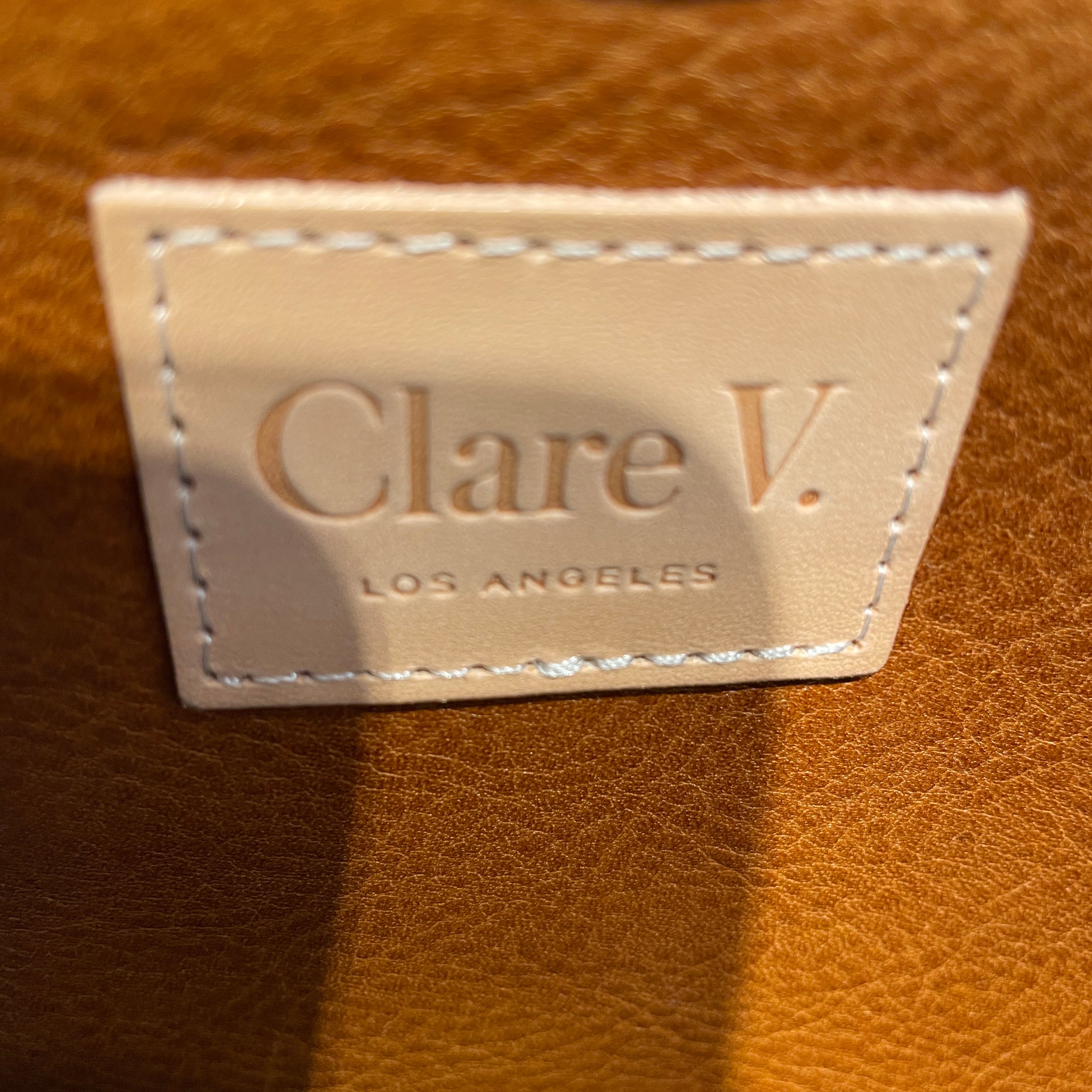 Clare V./Bag/Leather/CML/LE ZIP SACK view 4