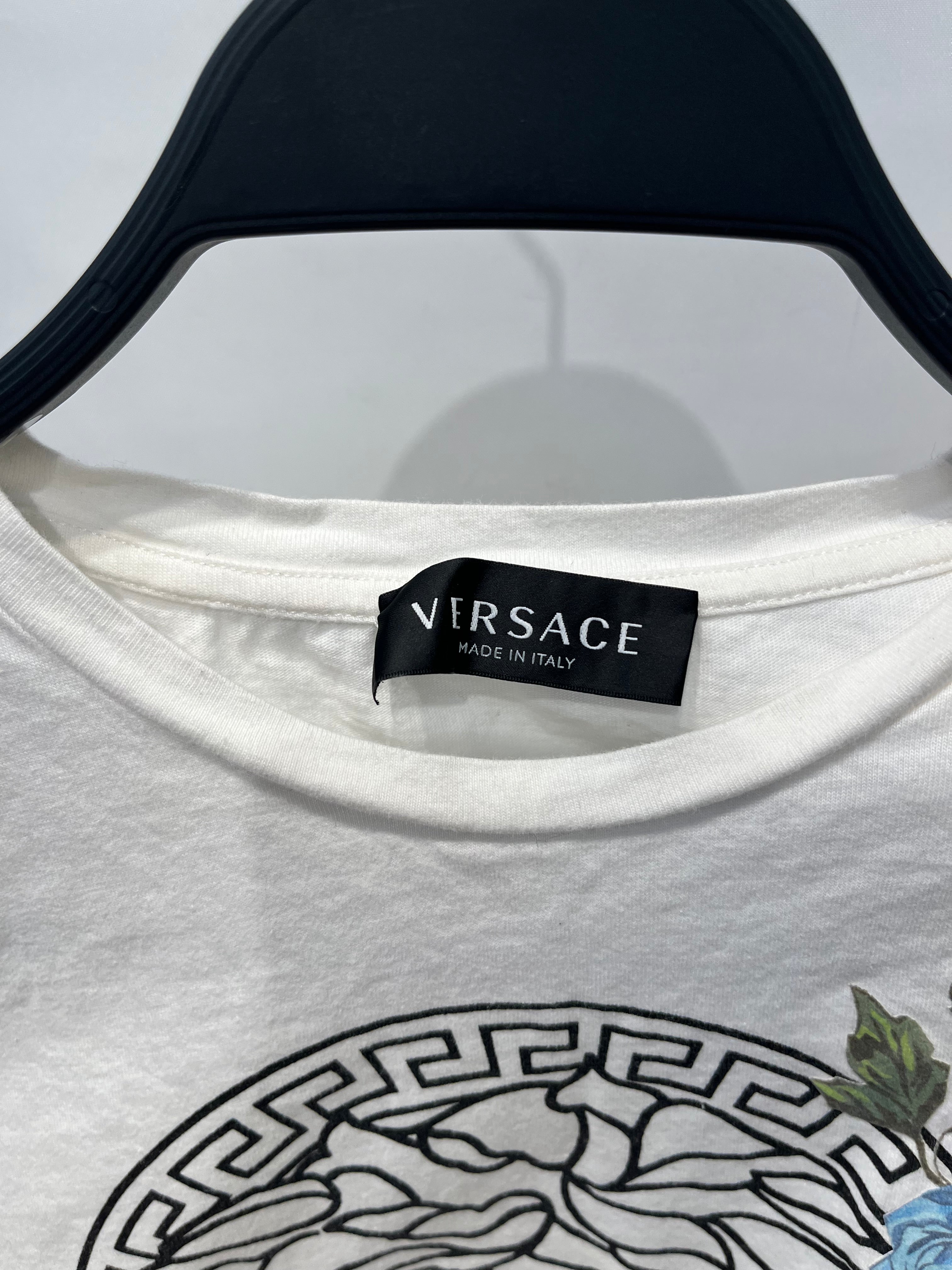 VERSACE/T-Shirt/S/Cotton/WHT/All Over Print/ view 3
