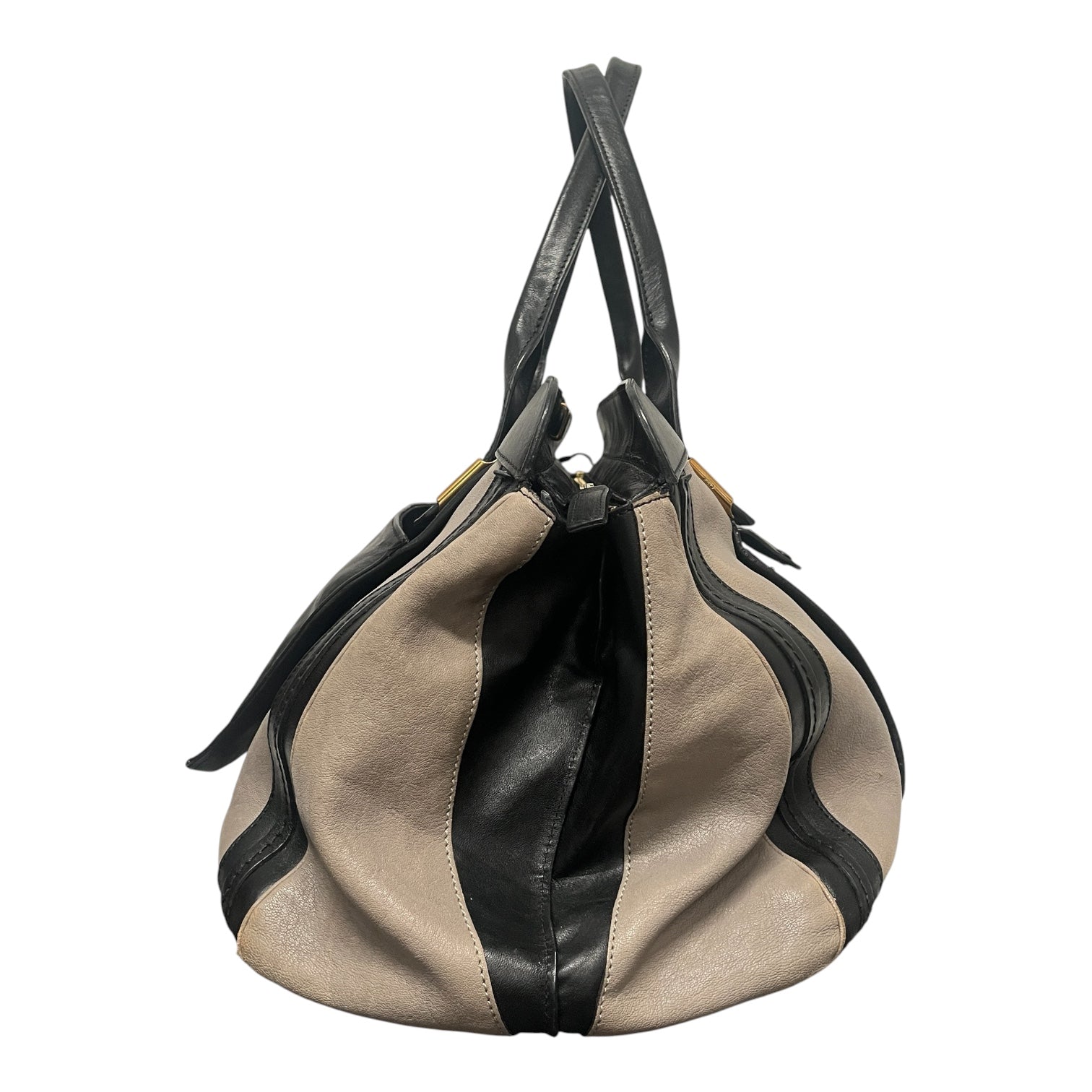 Chloe/Bag/Leather/BLK/GRY/BLK LARGE HAND BAG view 3