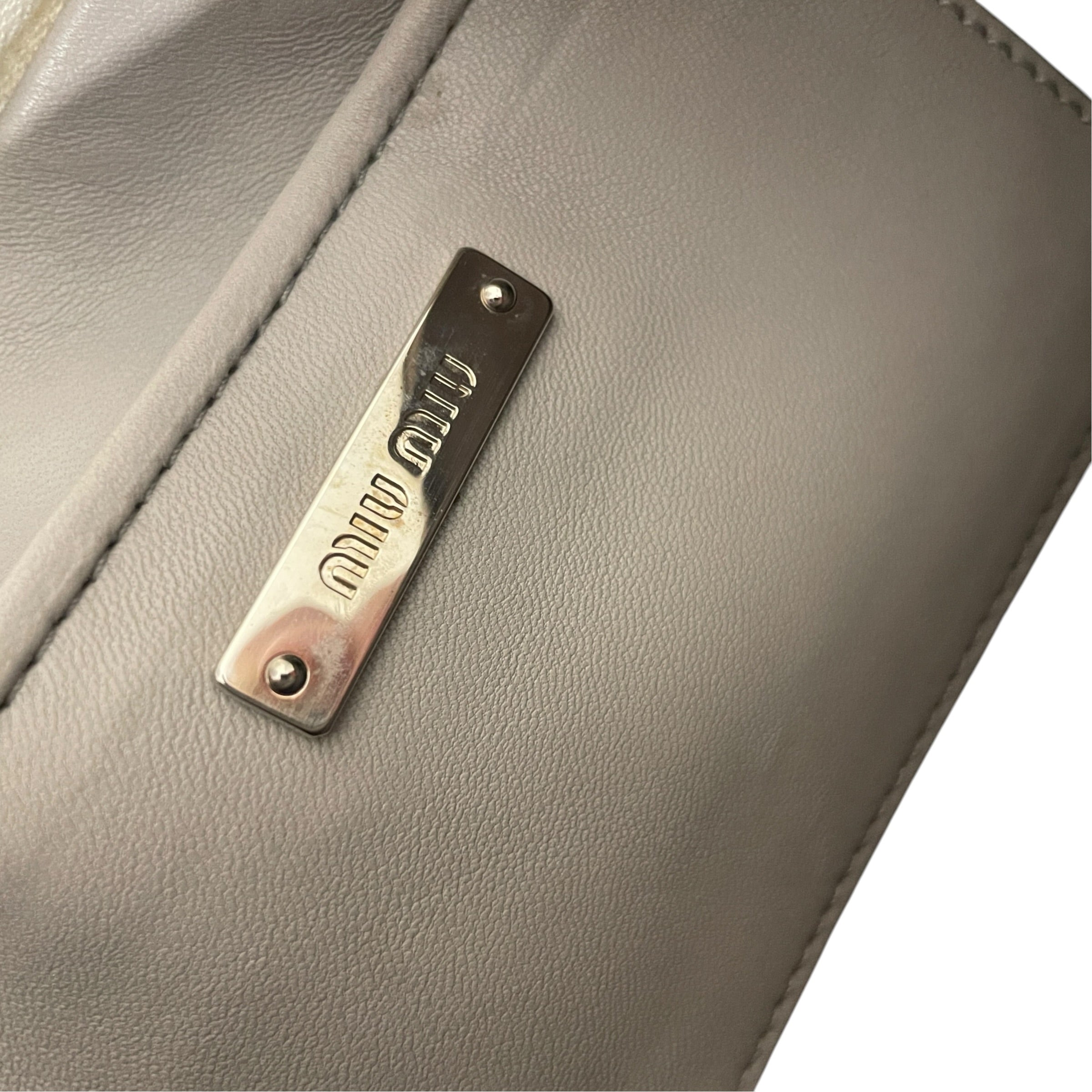 MIU MIU/Clutch Bag/Glitter/Leather/GRY/HT8KK2Q view 3