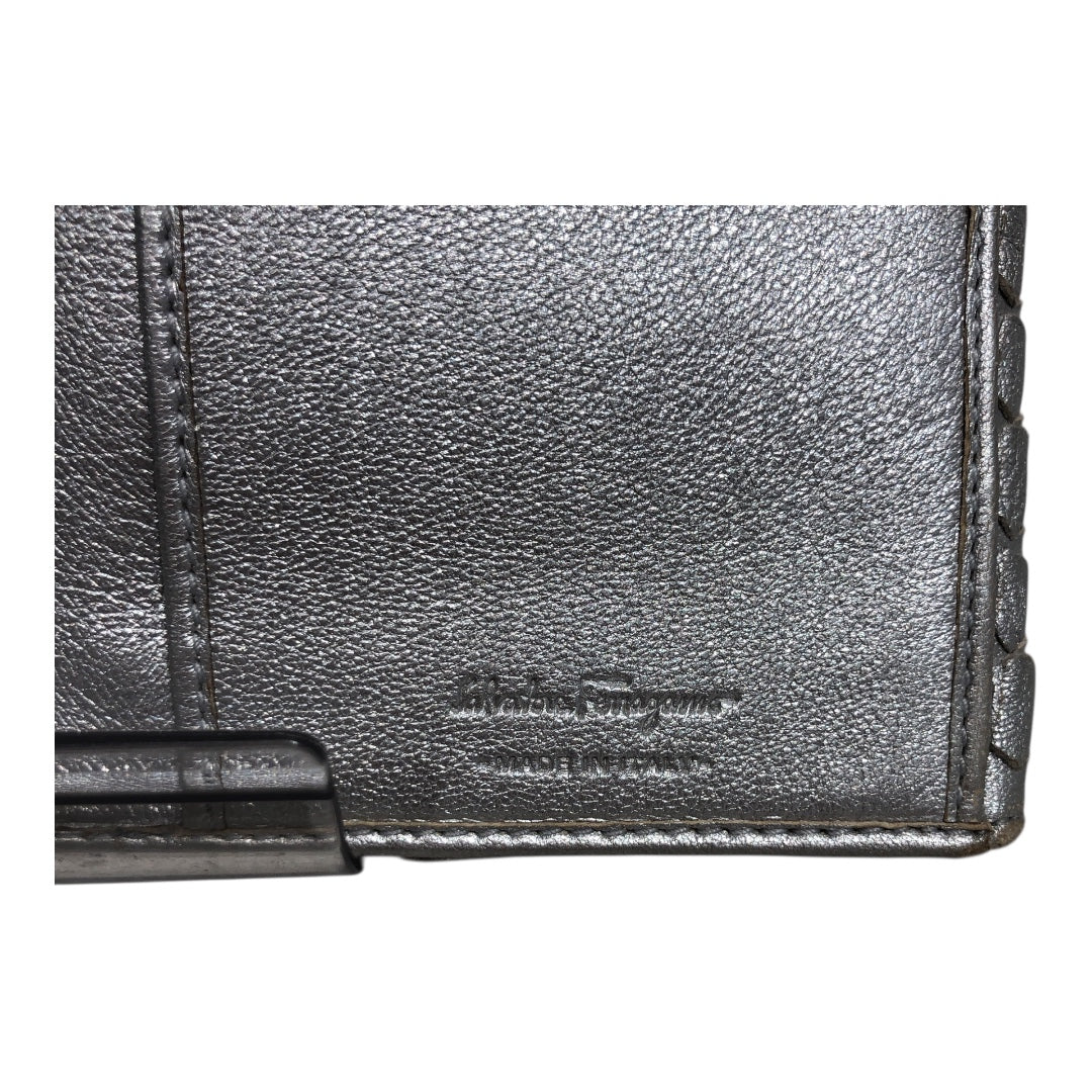 Salvatore Ferragamo/Trifold Wallet/Leather/SLV/ view 4
