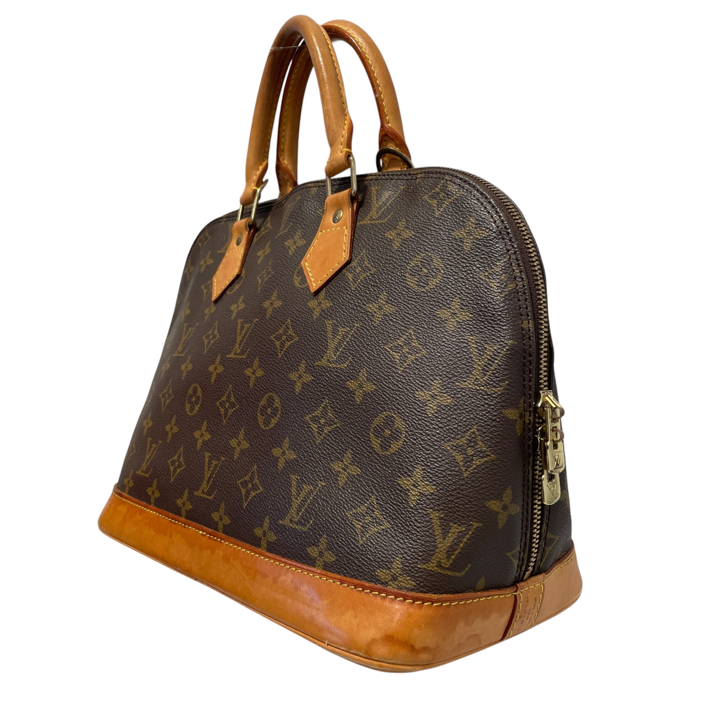 LOUIS VUITTON/Hand Bag/Monogram/Leather/BRW/Alma PM view 3