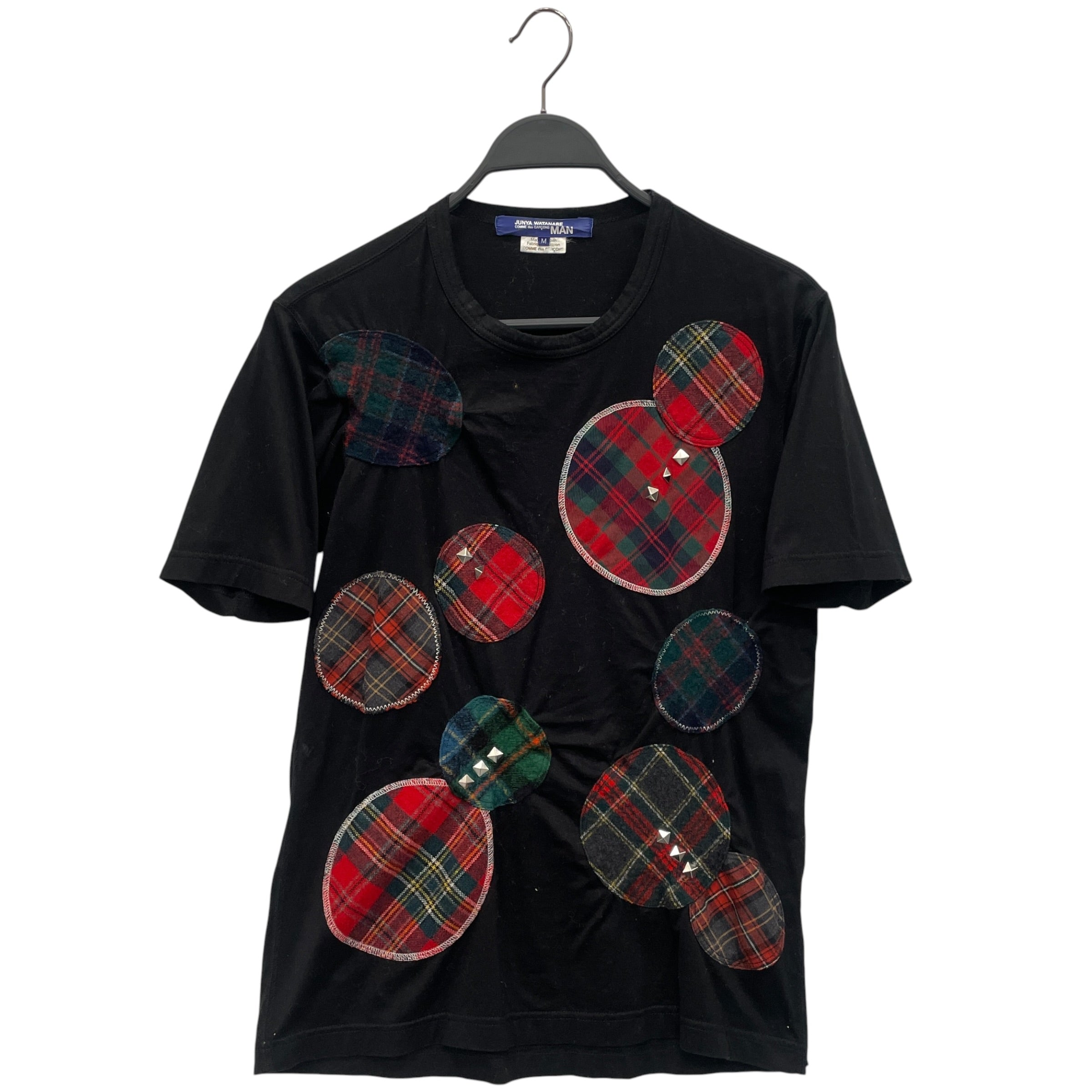 JUNYA WATANABE COMME des GARCONS/T-Shirt/M/Cotton/BLK/PATCHWORK STUDDED view 1